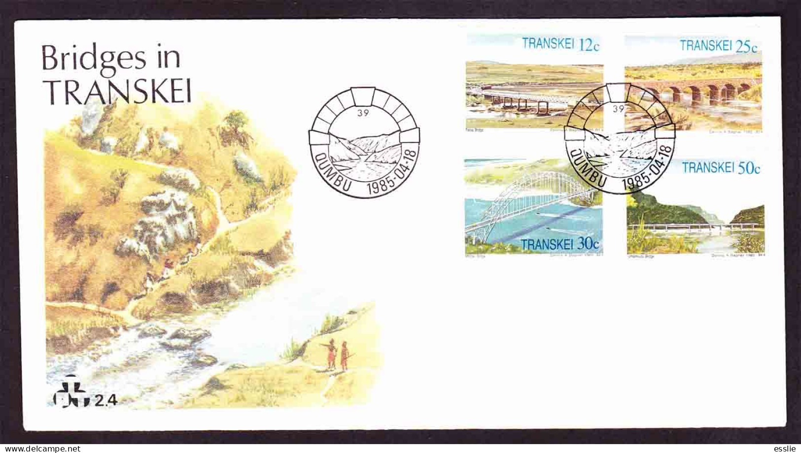 Transkei - 1985 - Bridges - First Day Cover - Small - Transkei