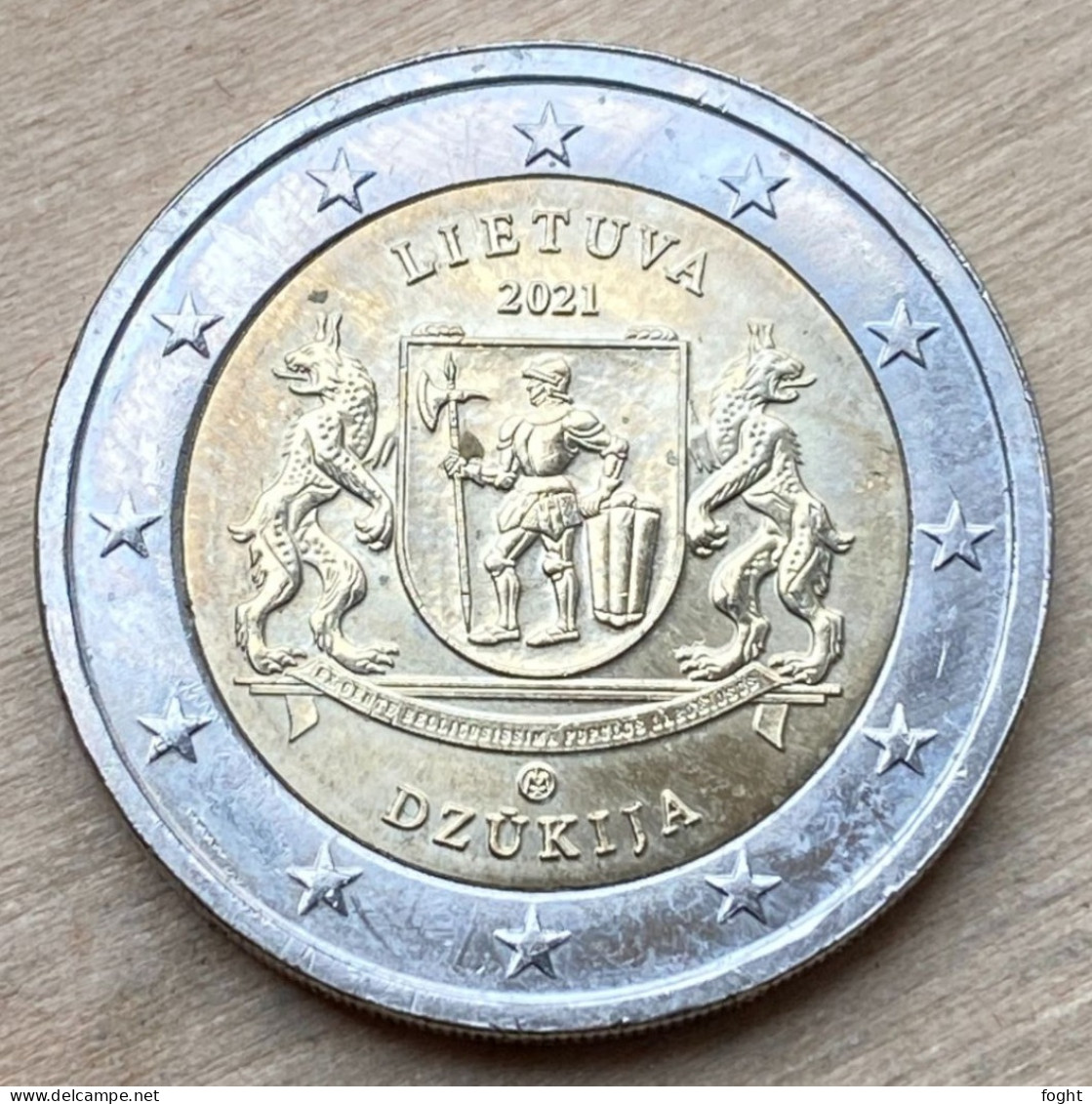 2021 LMK Lithuania Coat Of Arms Of The Dzukija Region 2 Euro Coin,6388 - Lithuania