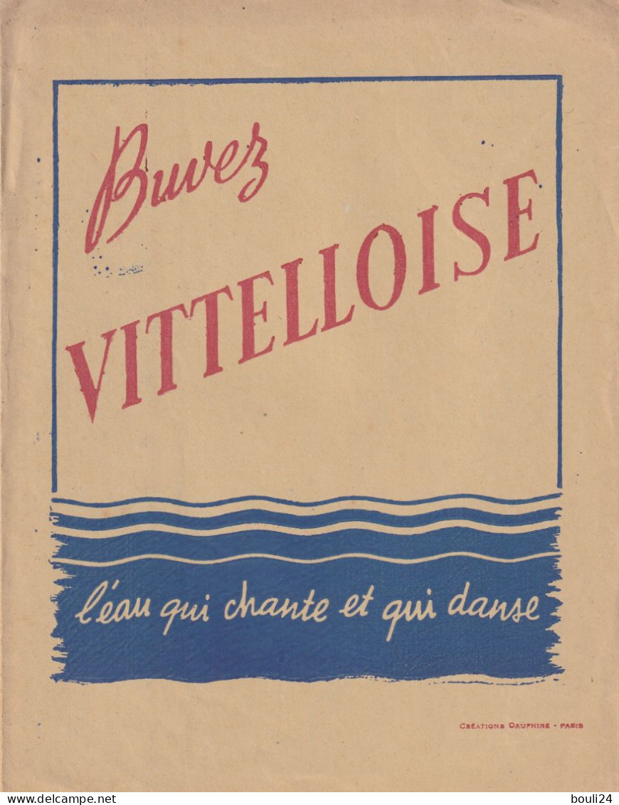 PROTEGE CAHIER ANCIEN  LA VITTELLOISE      VOIR VERSO - Protège-cahiers