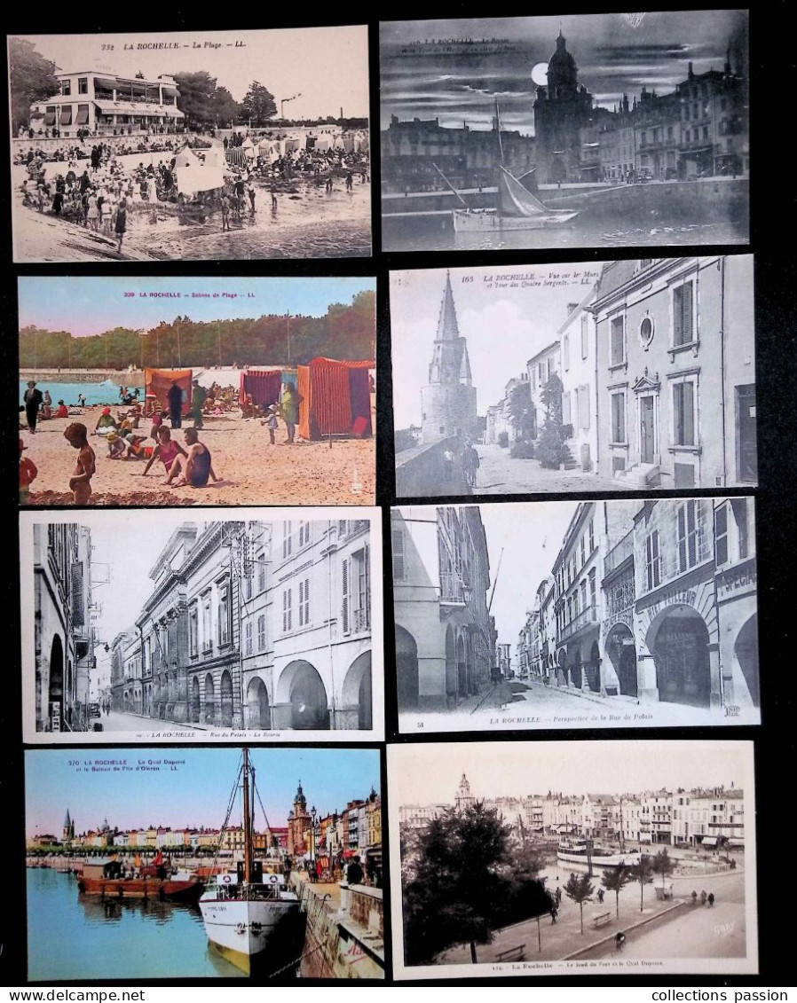 Cp, 17, LA ROCHELLE, 3 Scans, LOT DE 20 CARTES POSTALES - 5 - 99 Karten