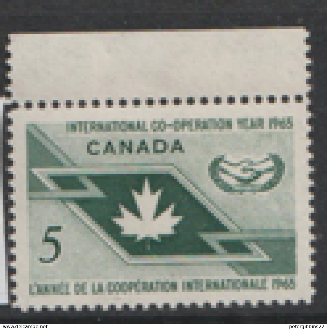 Canada 1965  SG  567  I C Y Marginal  Unmounted Mint - Nuovi