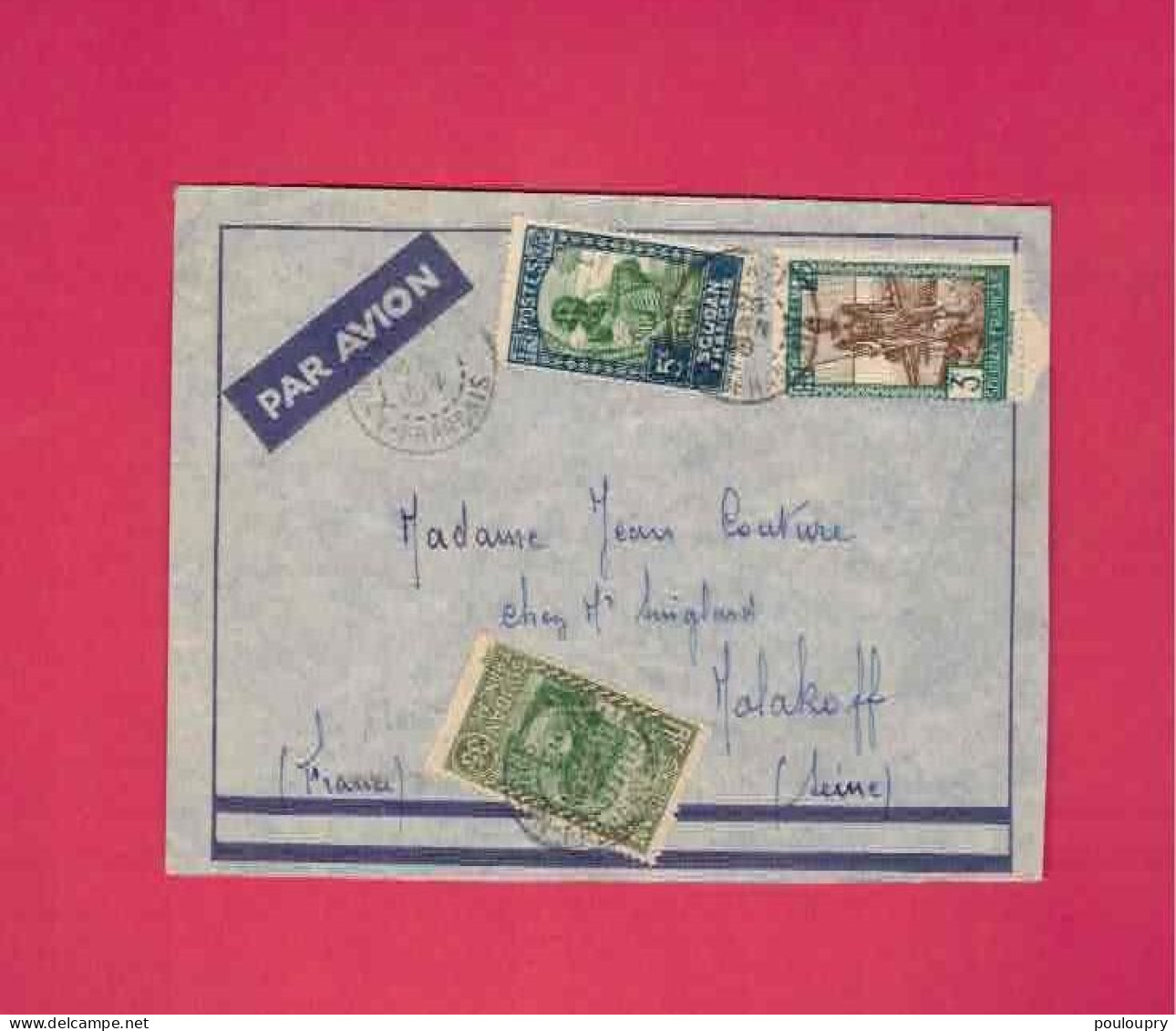 Lettre Par Avion De 1939 Pour La France - YT N° 63, 69 Et 85 - Lettres & Documents