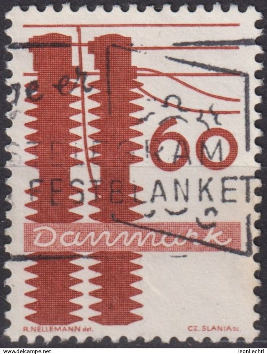 1968 Dänemark ° Mi:DK 472, Sn:DK 451, Yt:DK 483, Electric Power, Danish Industries - Gebraucht