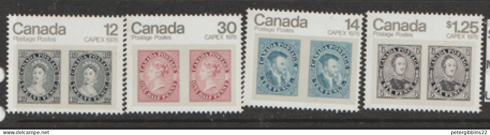 Canada 1978  SG 907-17  CAPEX  78   Unmounted Mint - Unused Stamps
