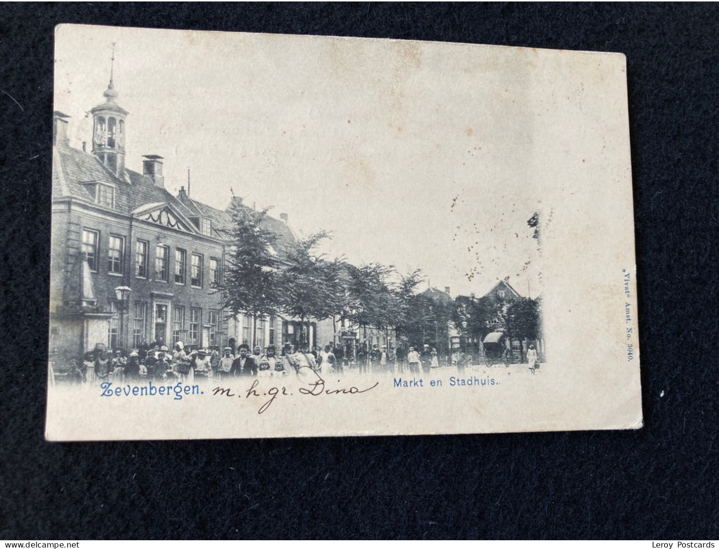 A425 Zevenbergen Markt En Stadhuis 1903 - Zevenbergen