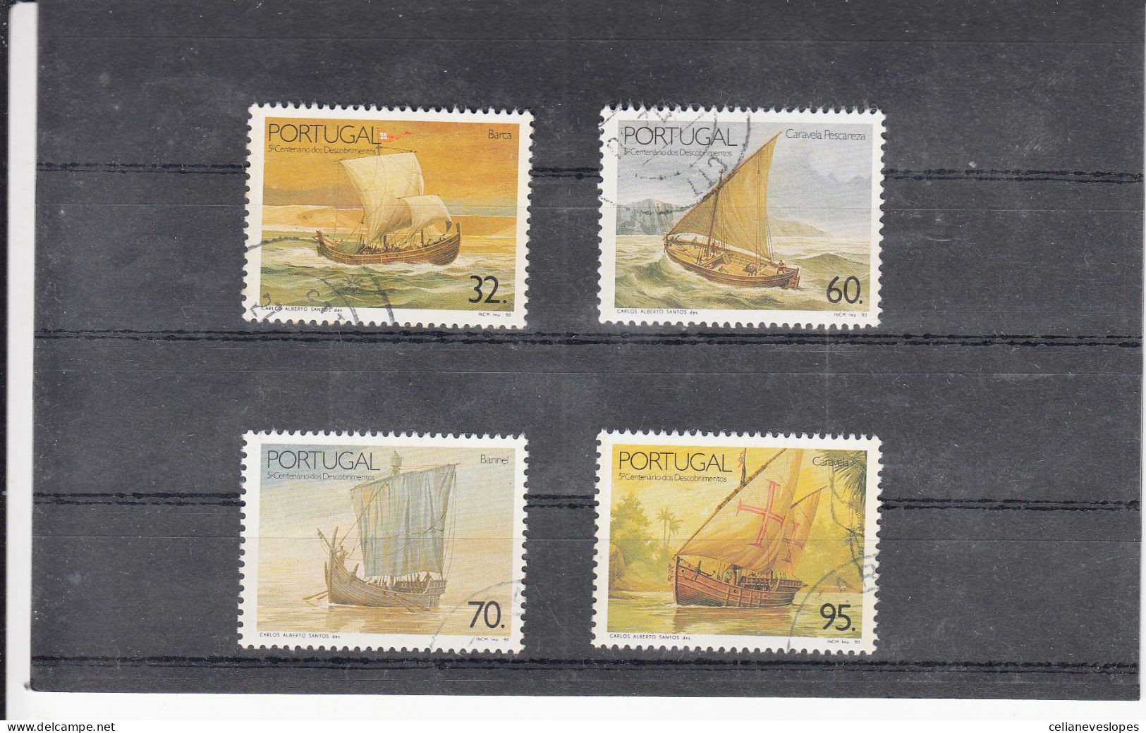 Portugal, Os Navios Dos Descobrimentos, 1990, Mundifil Nº 1964 A 1967 Used - Used Stamps