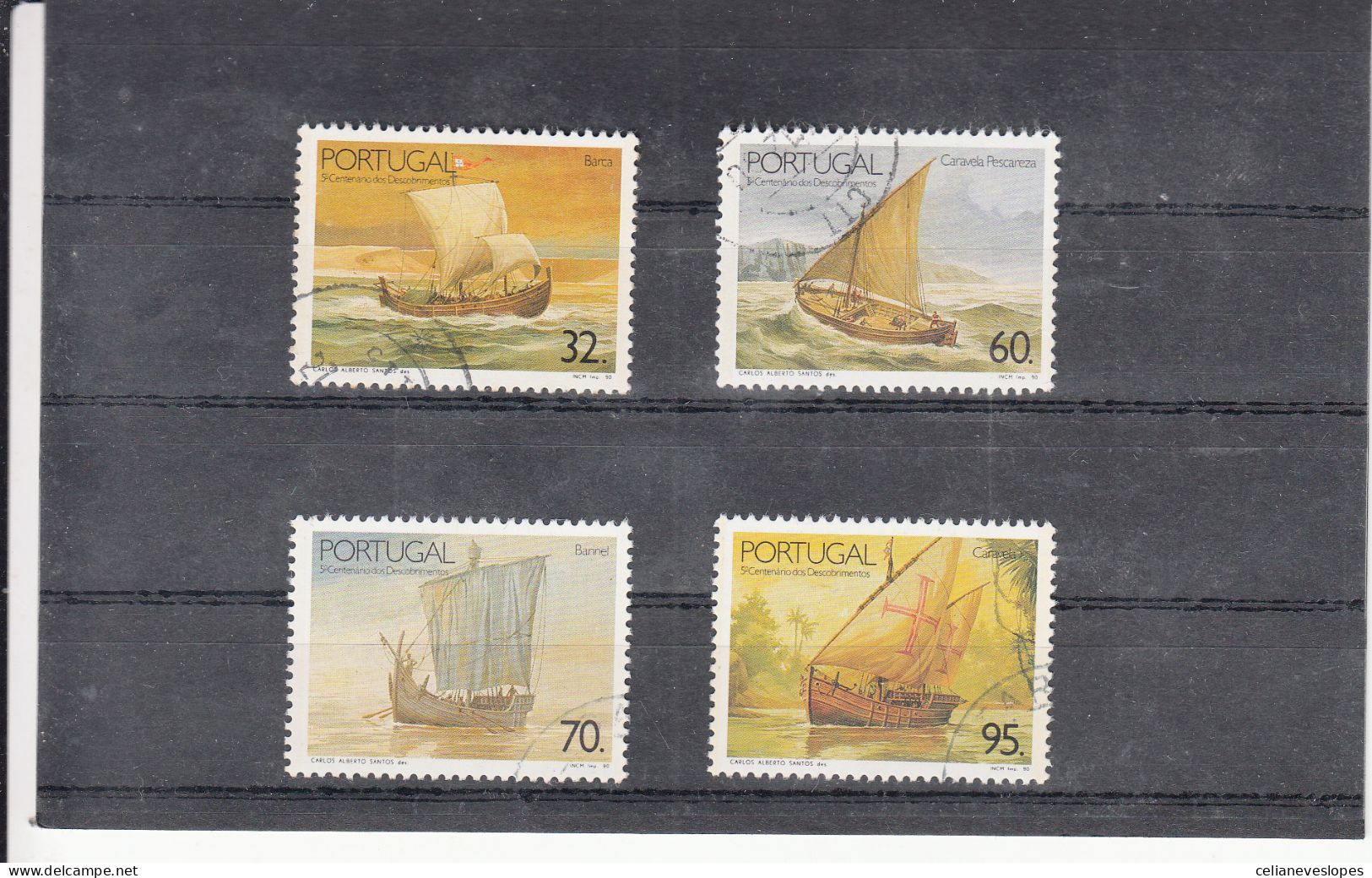 Portugal, Os Navios Dos Descobrimentos, 1990, Mundifil Nº 1964 A 1967 Used - Usado