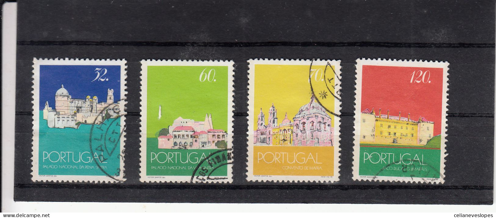 Portugal, Palácios Nacionais, 1990, Mundifil Nº 1968 A 1971 Used - Usado