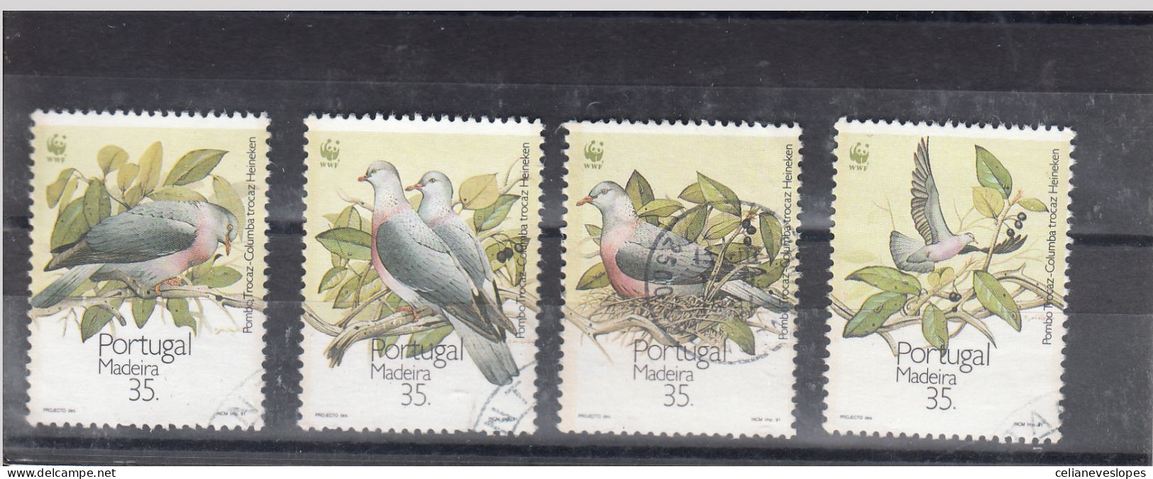 Portugal, Protecção Da Natureza - Madeira, 1991, Mundifil Nº 1978 A 1981 Used - Used Stamps