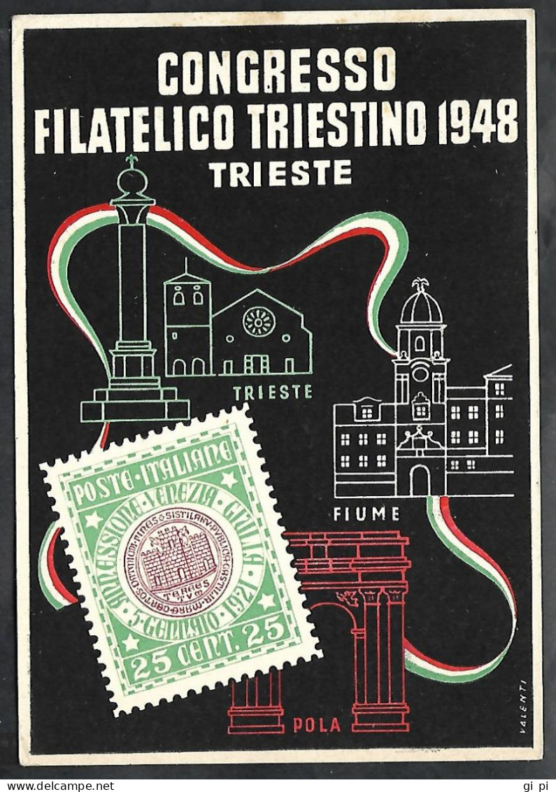 W370 – CONGRESSO FILATELICO TRIESTINO DEL 1948 - Marcophilia