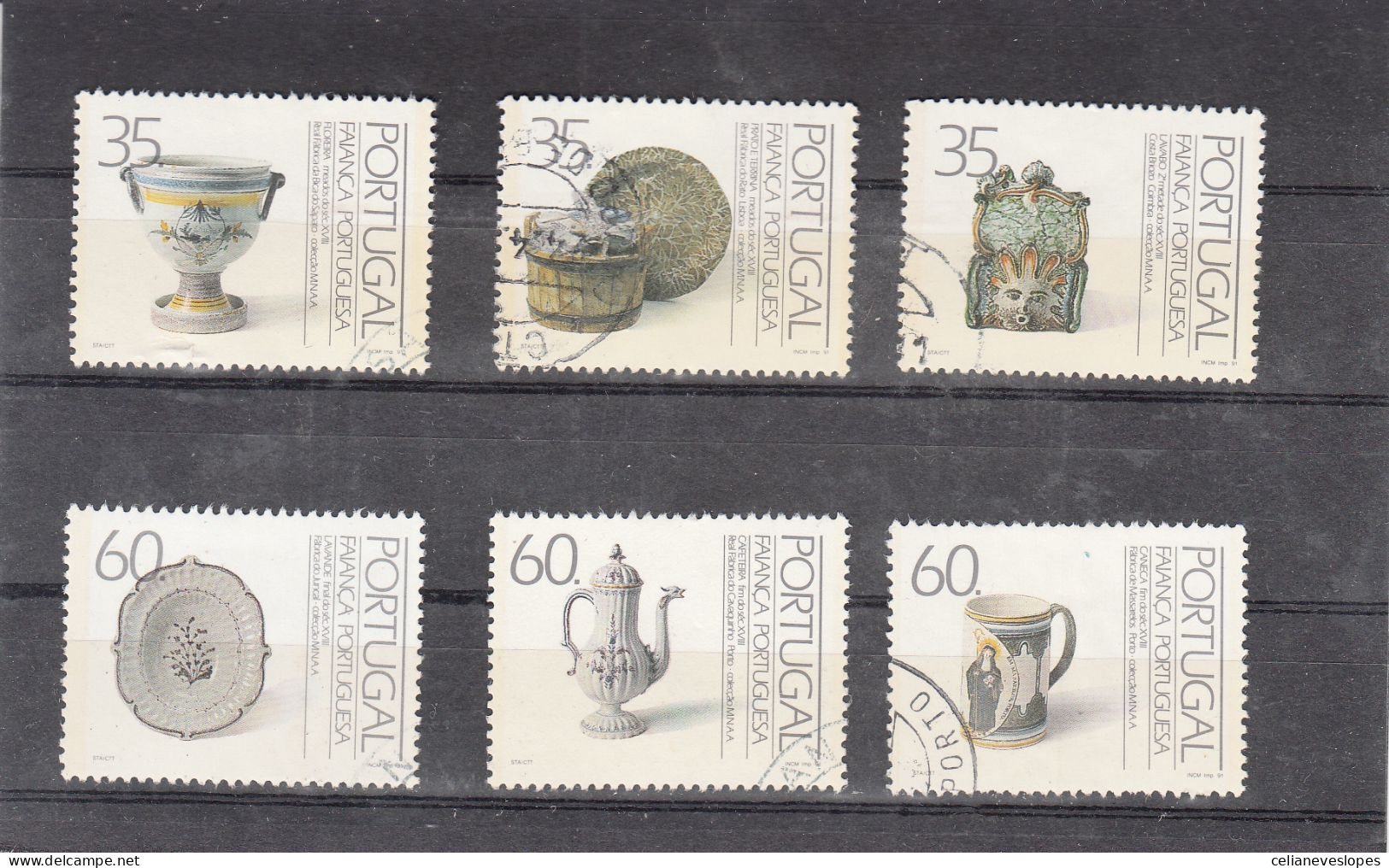 Portugal, Faiança Portuguesa, 1991, Mundifil Nº 1982 A 1987 Used - Usado