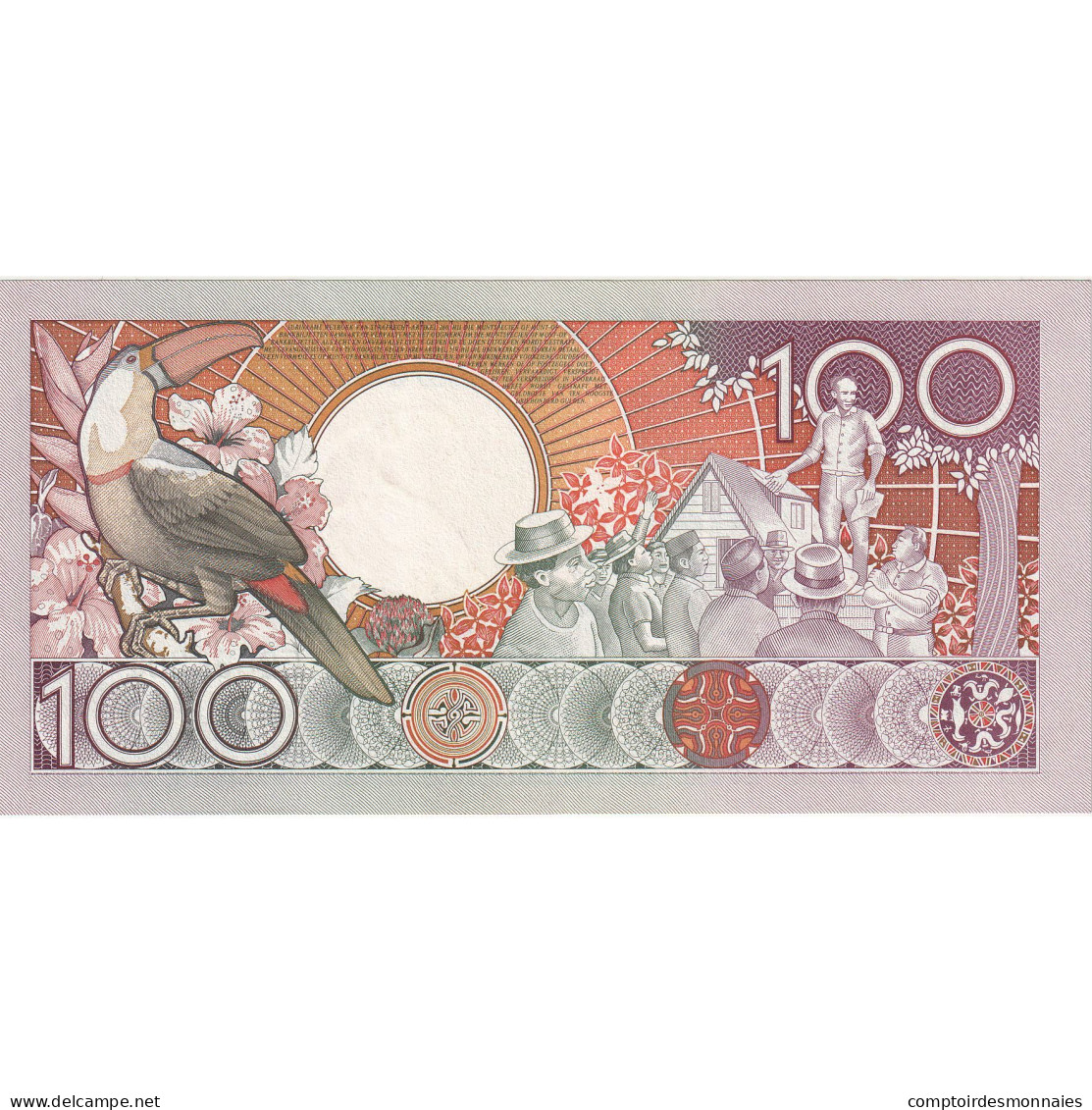 Billet, Surinam, 100 Gulden, 1986, 1986-07-01, KM:133a, NEUF - Surinam