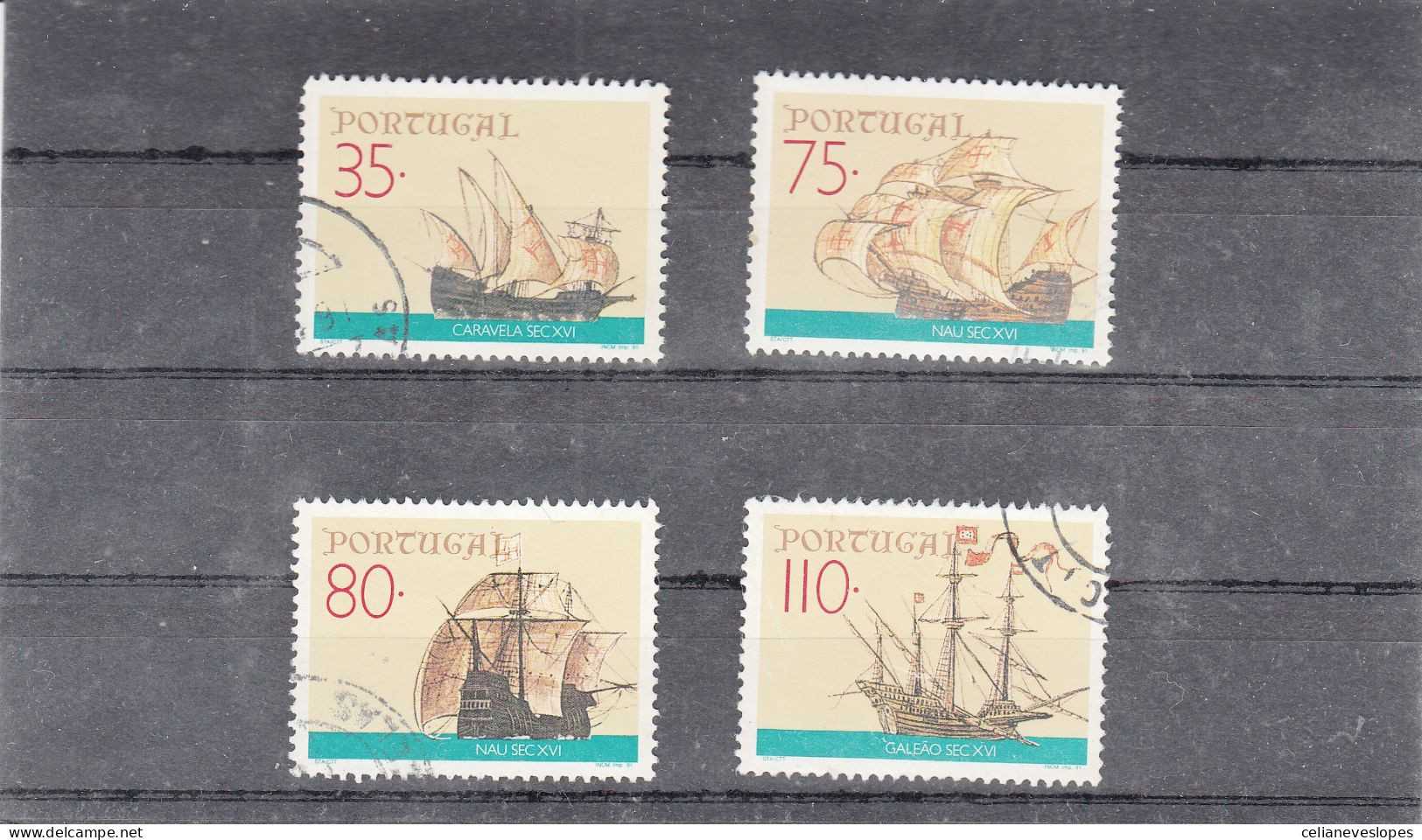 Portugal, Os Navios Dos Descobrimentos, 1991, Mundifil Nº 2003 A 2006 Used - Usado