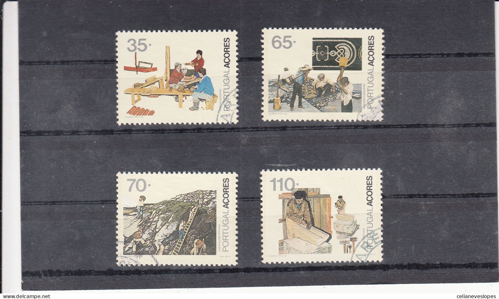 Portugal, Profissões Tipicas Açorianas, 1991, Mundifil Nº 2016 A 2019 Used - Used Stamps