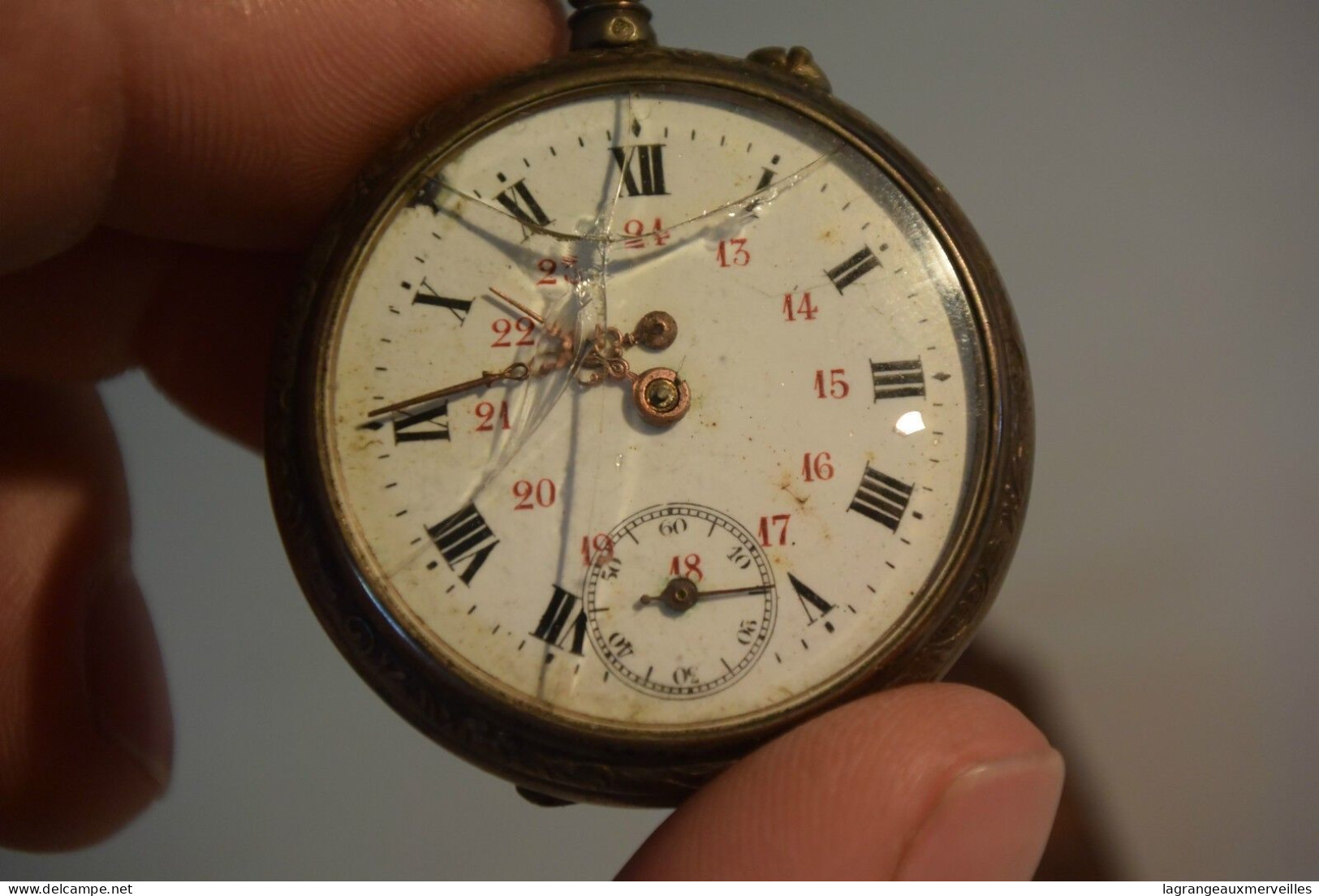 C16 Belle Montre à Gousset Victorian L'Allouette - Taschenuhren