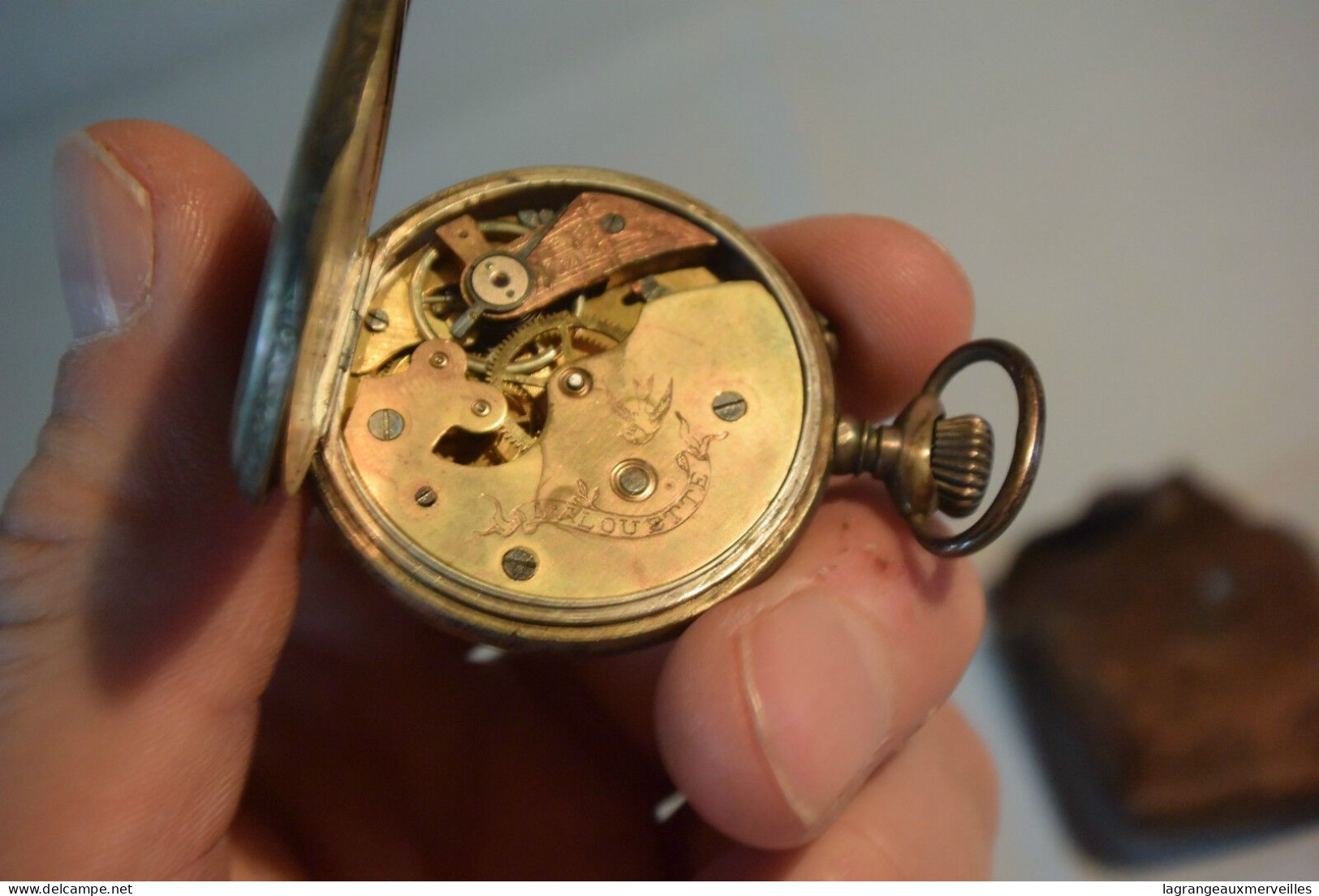 C16 Belle Montre à Gousset Victorian L'Allouette - Relojes De Bolsillo