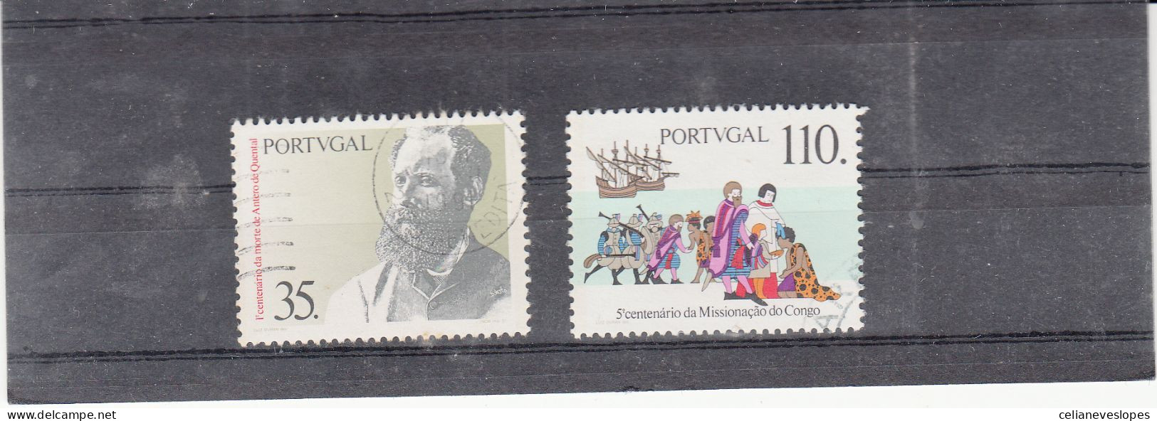 Portugal, Datas Da História De Portugal, 1991, Mundifil Nº 2020 A 2021 Used - Gebraucht