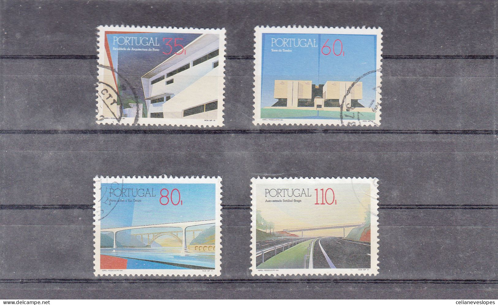Portugal, Património Arquitetónico, 1991, Mundifil Nº 2022 A 2025 Used - Usati