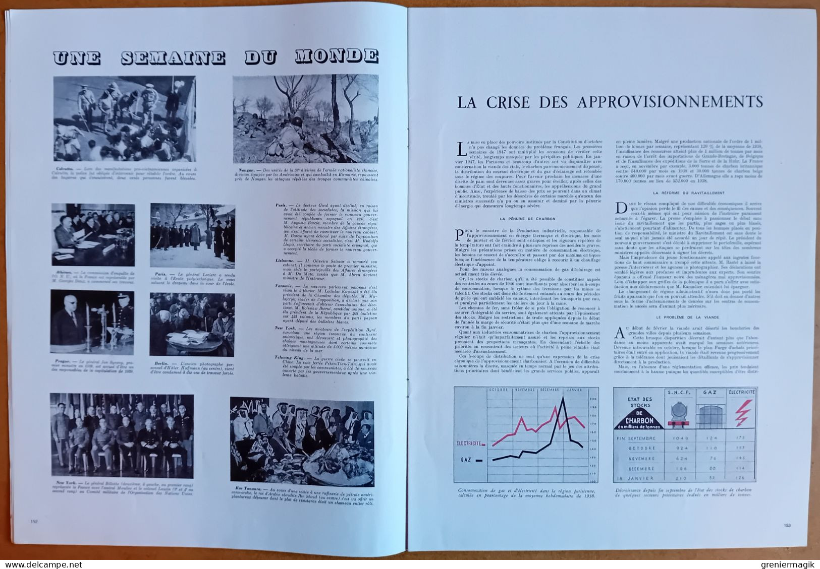 France Illustration N°72 15/02/1947 Ultimatum En Palestine/Indochine/Traités De Paix/Royal Tour/Grassholm/Zuyderzee - Informations Générales