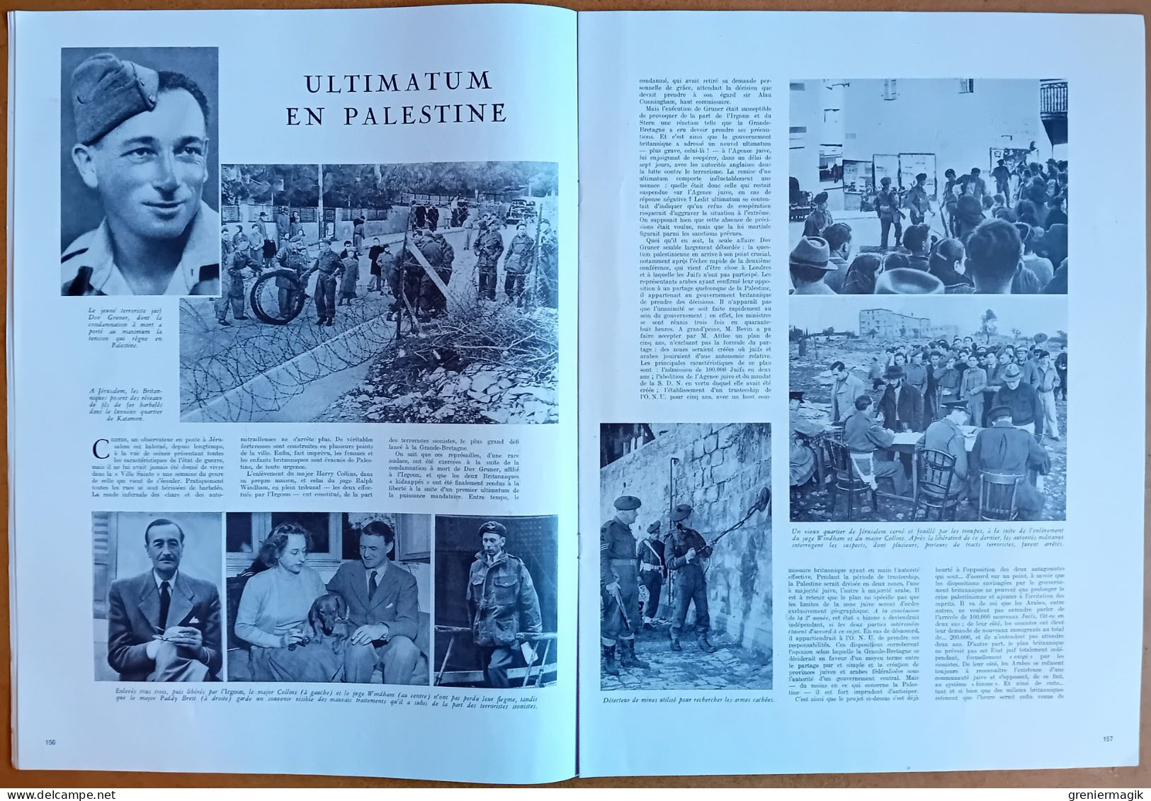 France Illustration N°72 15/02/1947 Ultimatum En Palestine/Indochine/Traités De Paix/Royal Tour/Grassholm/Zuyderzee - Algemene Informatie