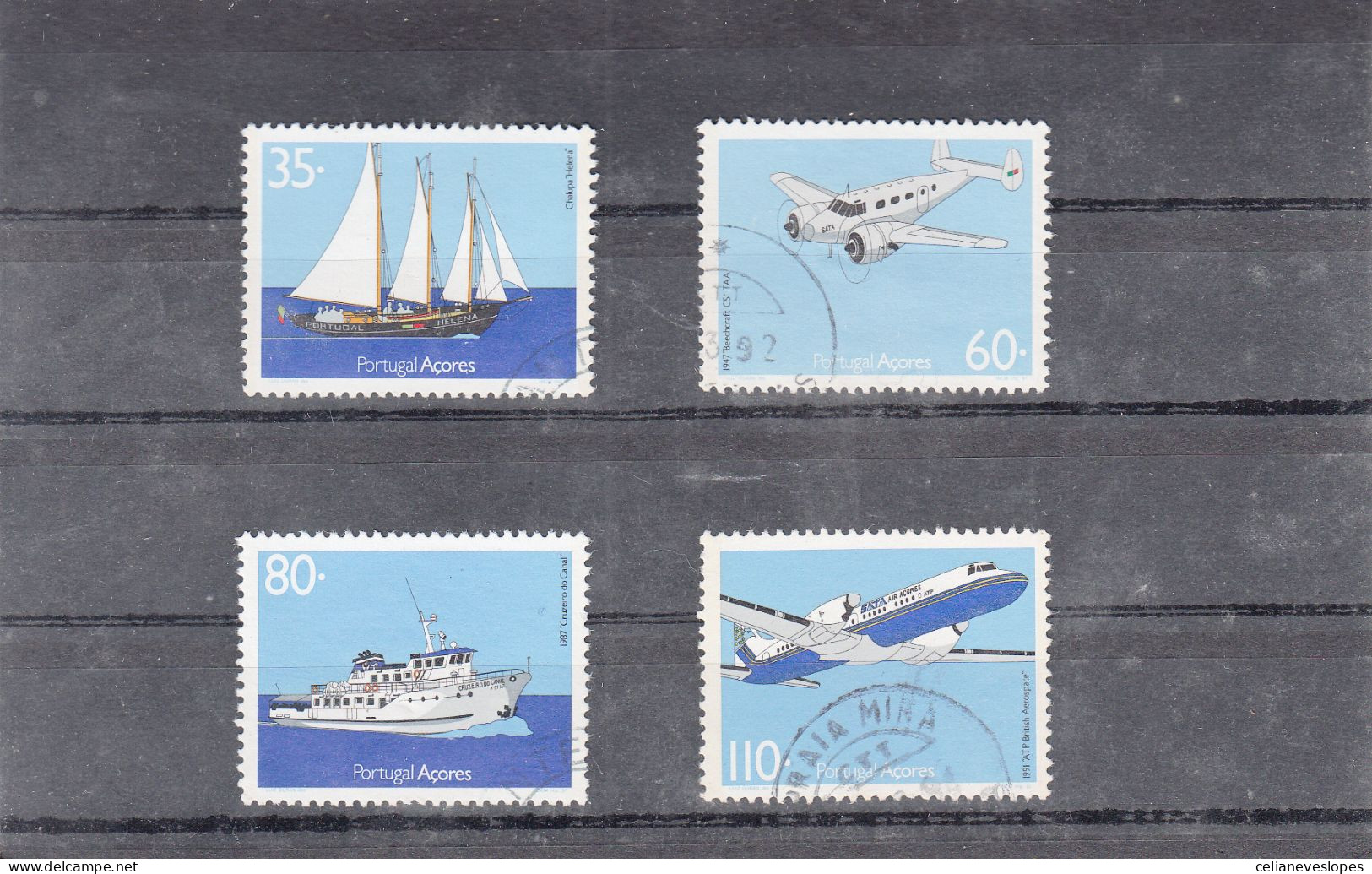 Portugal, Transportes Dos Açores, 1991, Mundifil Nº 2040 A 2043 Used - Used Stamps