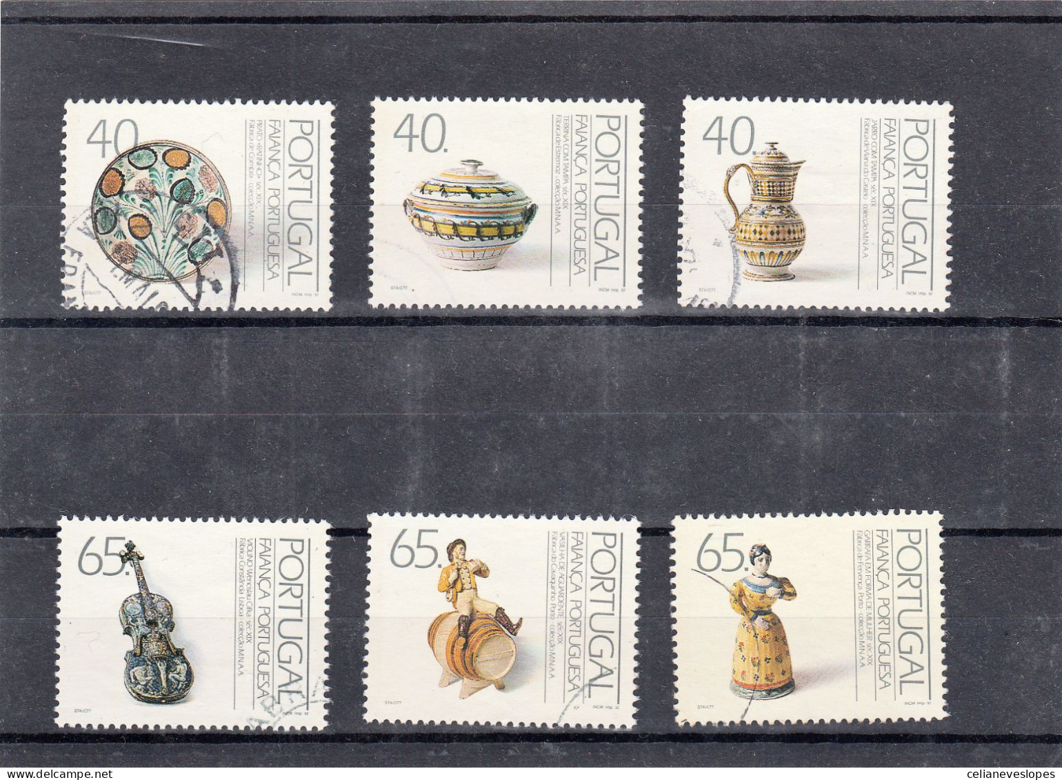 Portugal, Faiança Portuguesa, 1991, Mundifil Nº 2045 A 2050 Used - Used Stamps