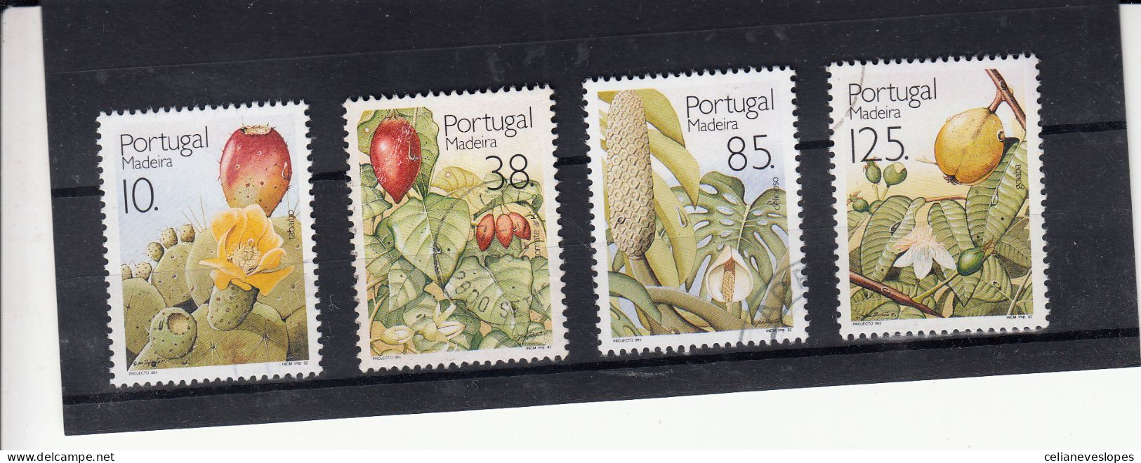 Portugal, Frutos E Plantas Sub-Tropicais Da Madeira, 1992, Mundifil Nº 2057 A 2060 Used - Gebruikt