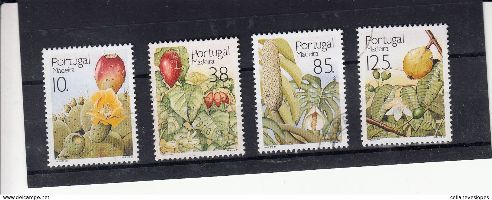 Portugal, Frutos E Plantas Sub-Tropicais Da Madeira, 1992, Mundifil Nº 2057 A 2060 Used - Usati