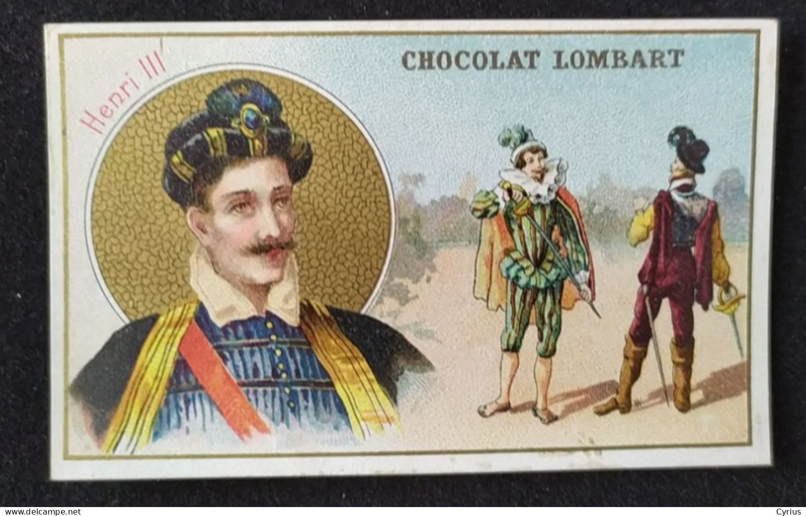 Chromo Lombart Série "1720-1760"  Henri III - Lombart