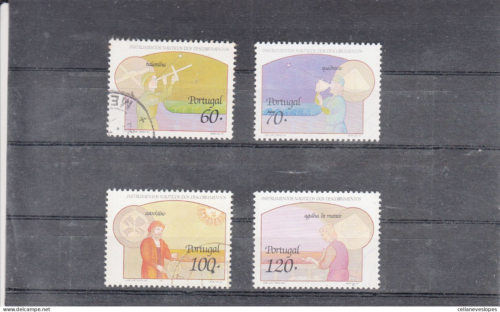 Portugal, Instrumentos Nauticos Dos Descobrimentos, 1992, Mundifil Nº 2074 A 2077 Used - Used Stamps