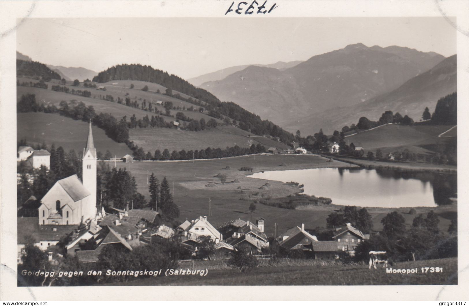 E3113) GOLDEGG Gegen Den Sonntagskogel - HAUS DETAILS U. KIRCHE Im Vordregrund TOP !! - Goldegg