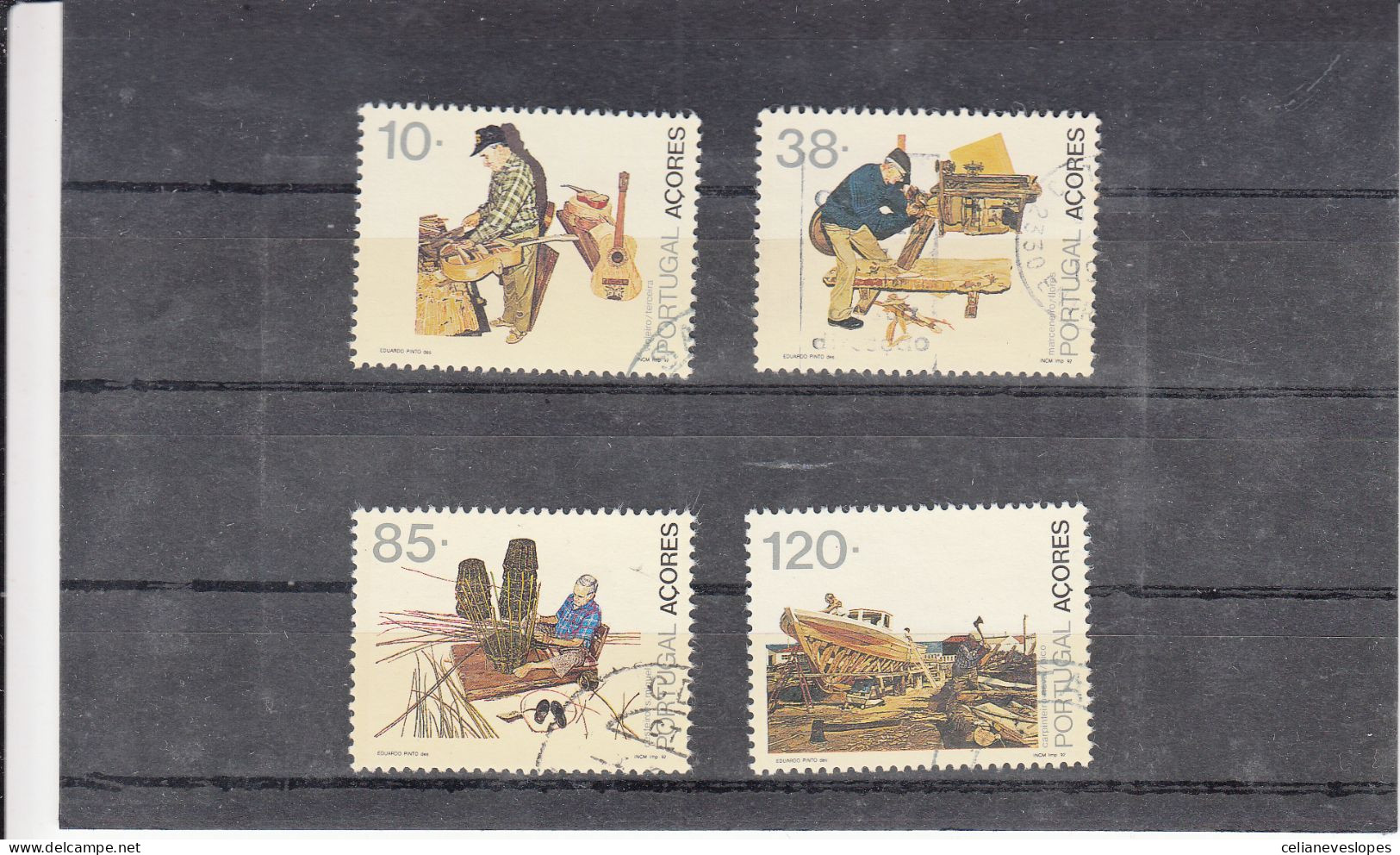 Portugal, Profissões Tipicas Açorianas, 1992, Mundifil Nº 2092 A 2095 Used - Oblitérés