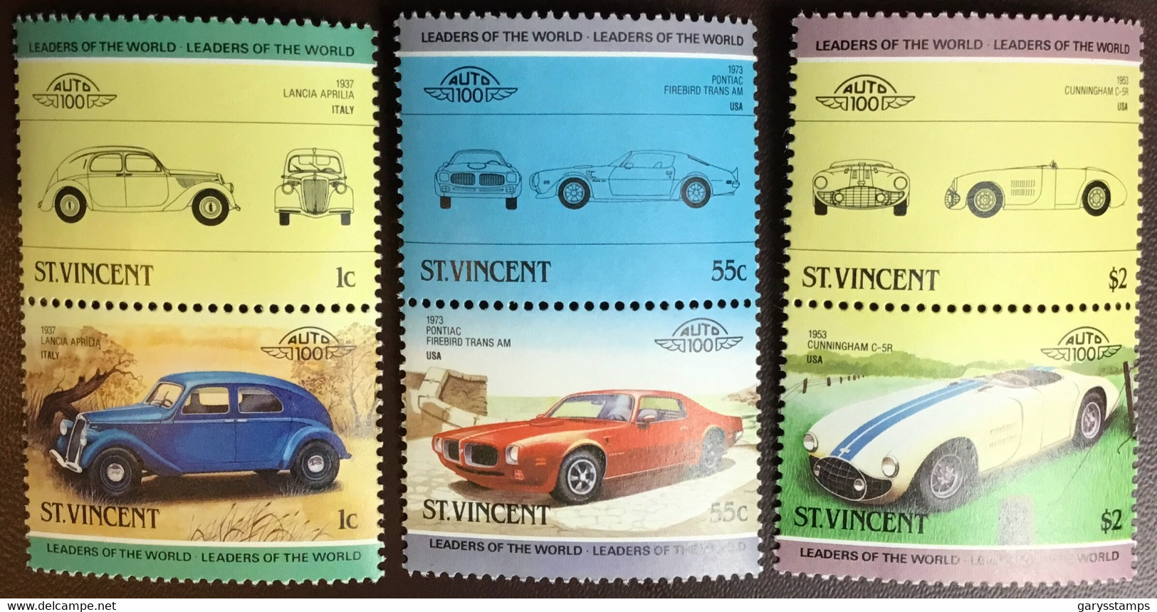 St Vincent 1985 Automobiles 2nd Series MNH - St.Vincent (1979-...)