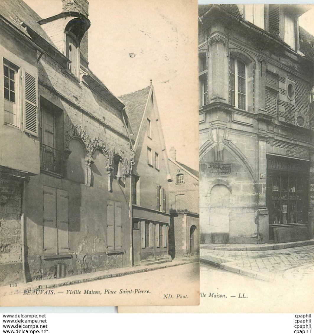 CPA Beauvais Vieille Maison Place Saint Pierre - Beauvais