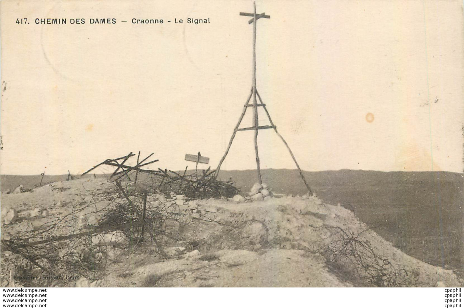 CPA Chemin Des Dames Craonne Le Signal - Craonne