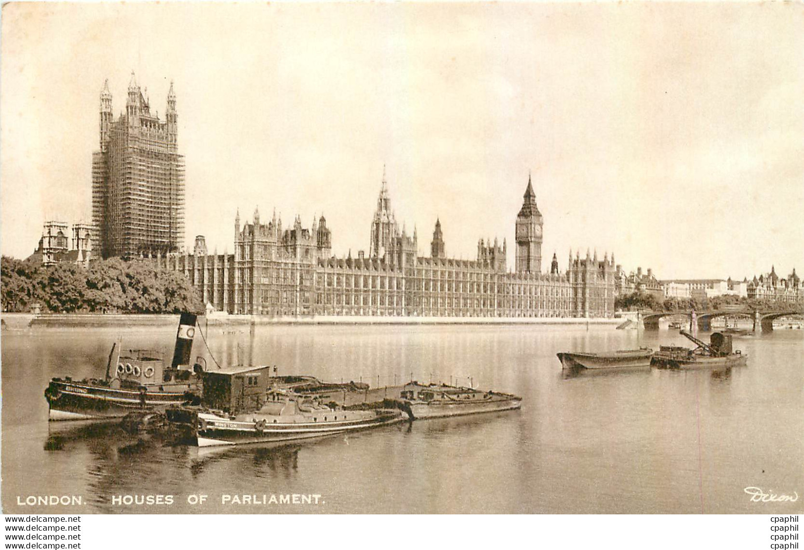 CPA London Houses Of Parliament Bateaux - Houses Of Parliament