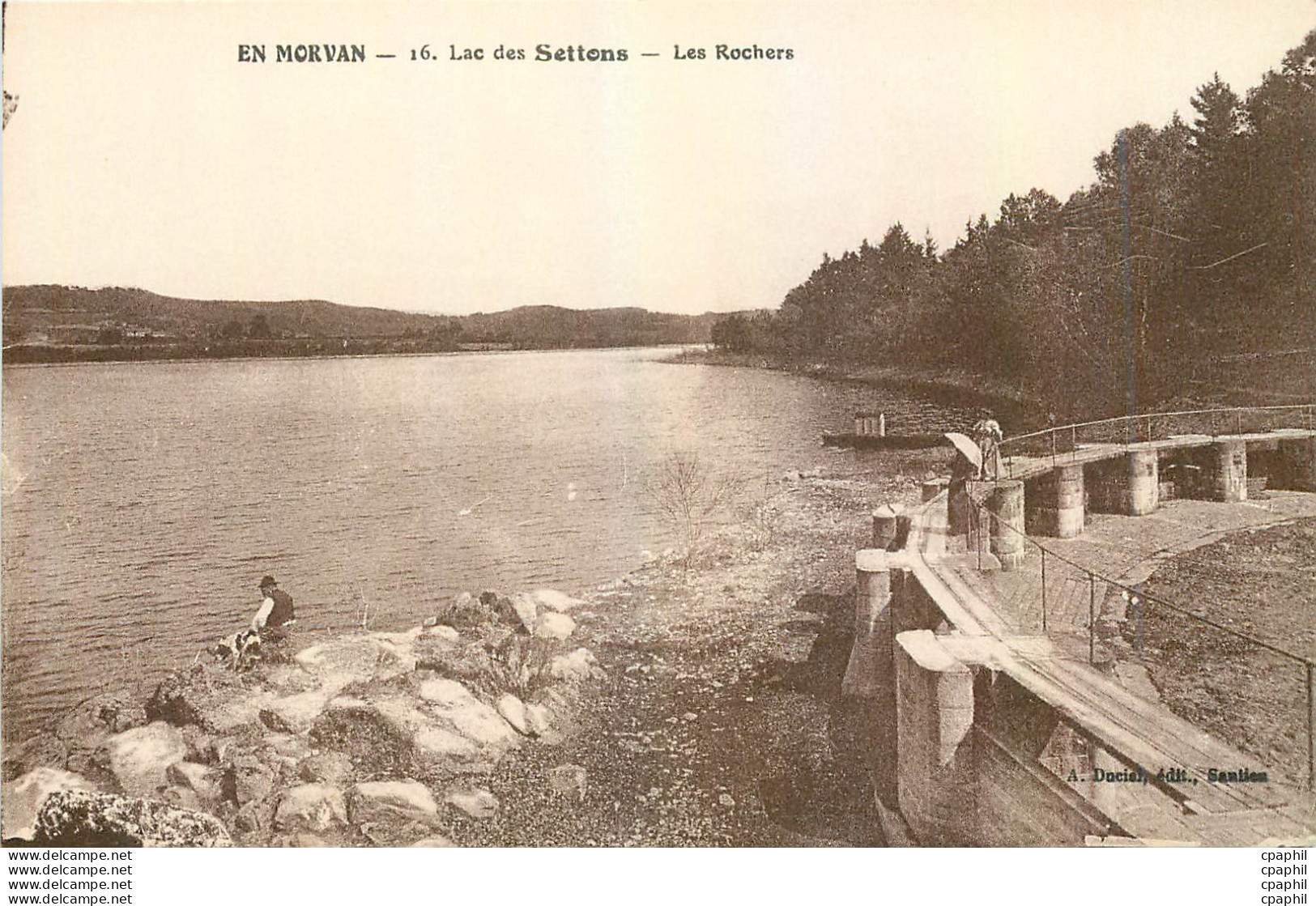 CPA Lac Des Settons Les Rochers - Montsauche Les Settons