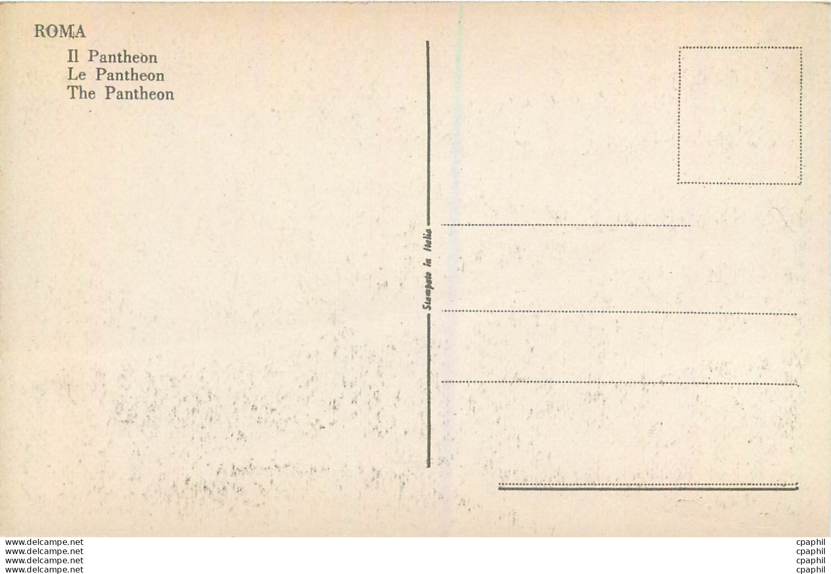 CPA Roma Le Pantheon - Pantheon
