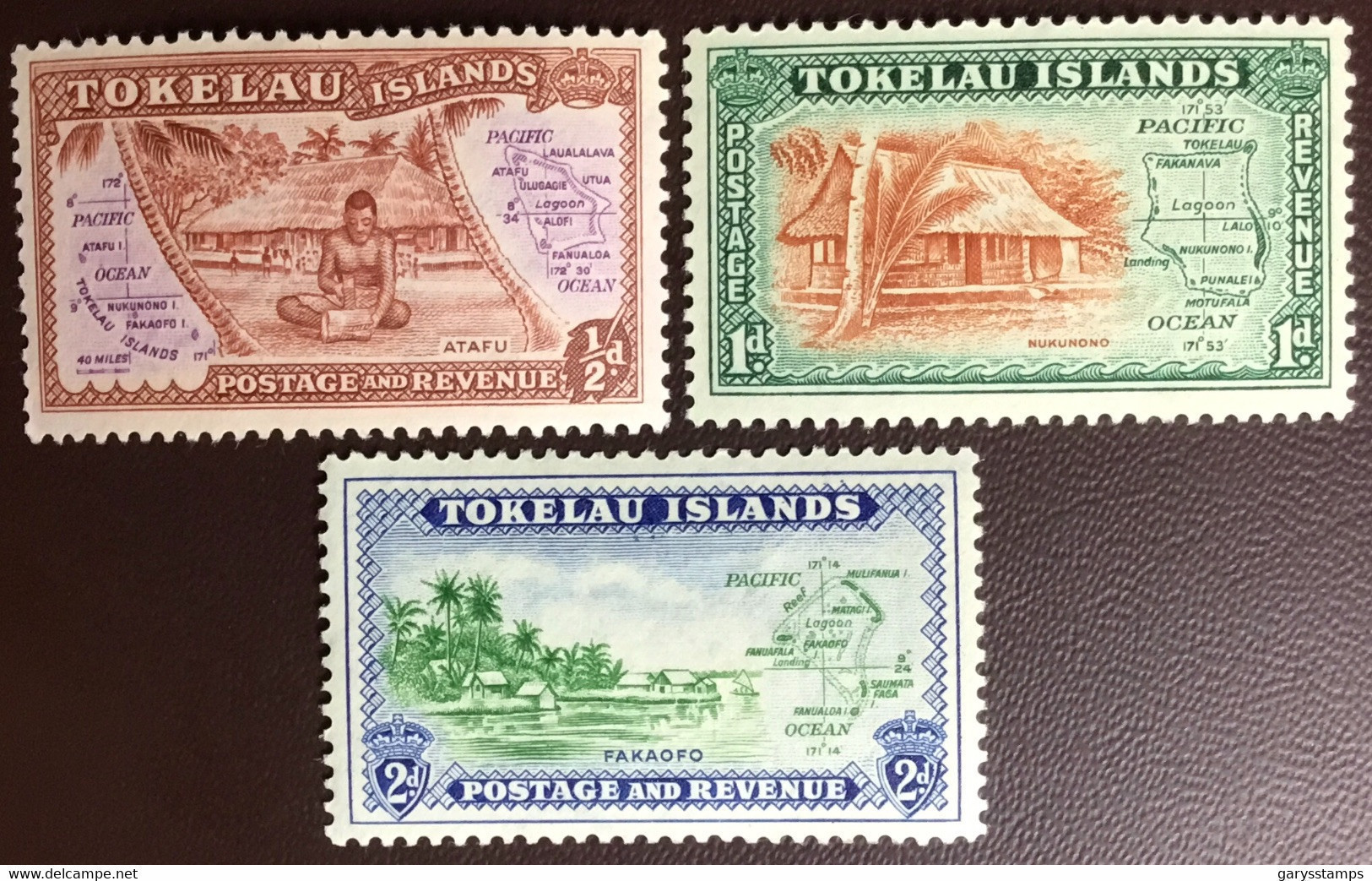 Tokelau 1948 Definitives Set MH - Tokelau