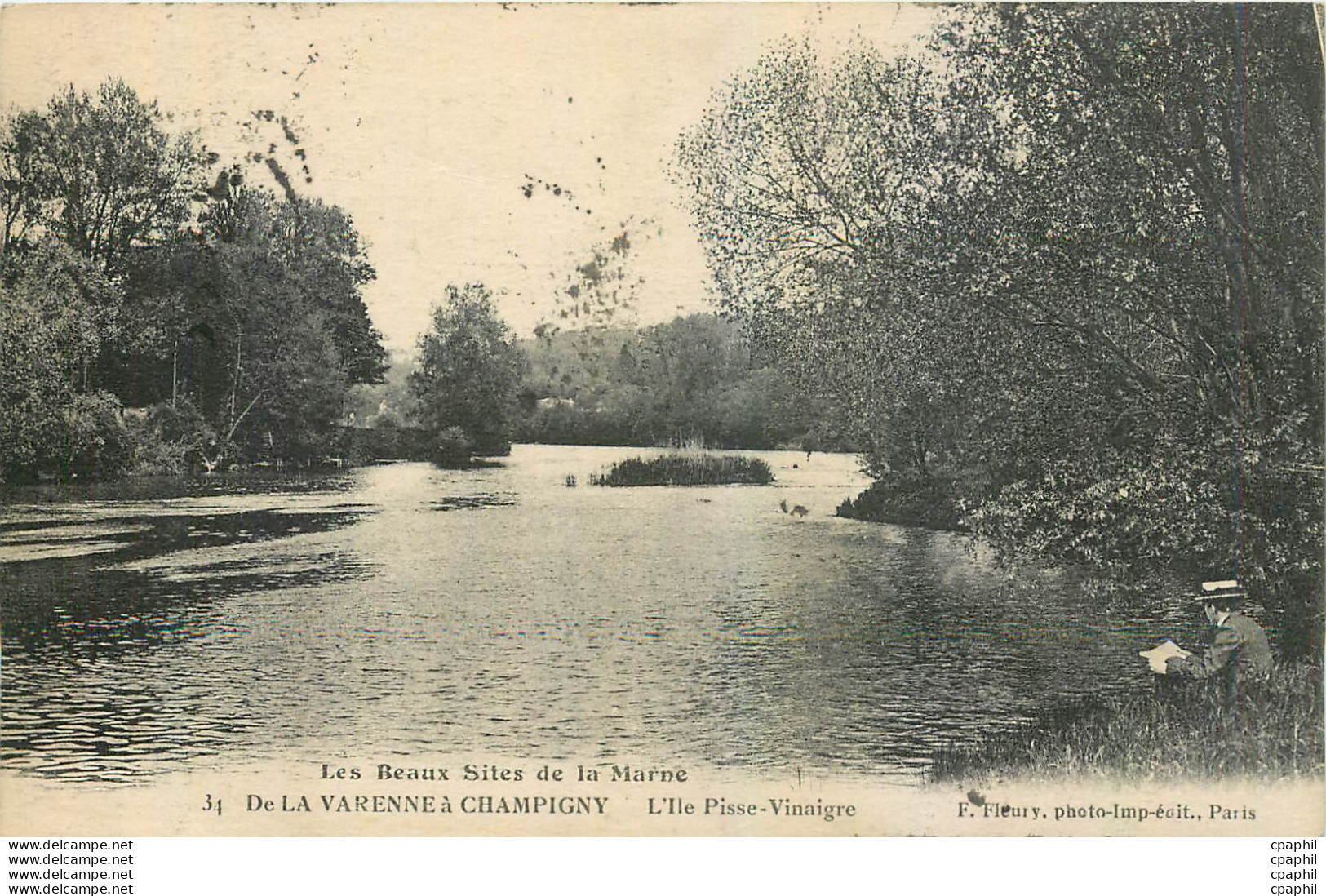'"CPA De La Varenne A Champigny L''lle Pisse Vinaigre"' - Champigny