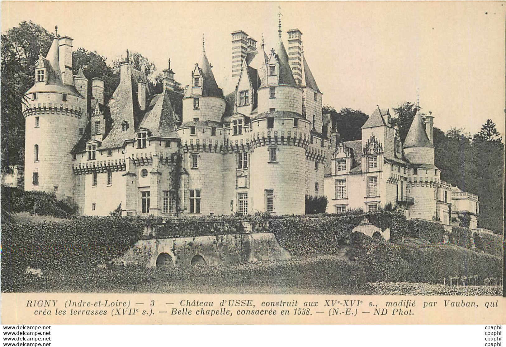 '"CPA Rigny Indre Et Loire Chateau D''Usse"' - Reugny