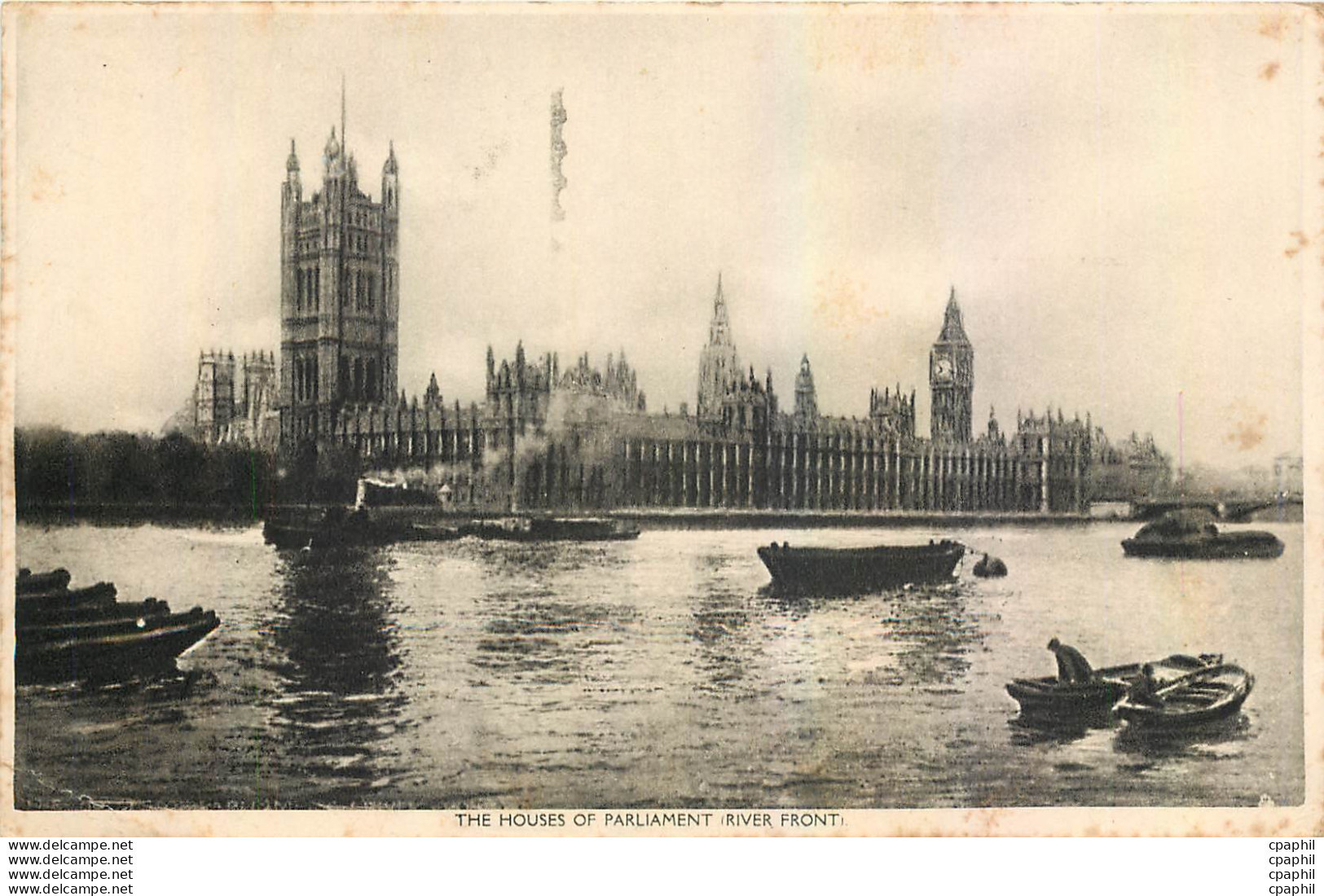 CPA The Houses Of Parliament River Front London - Houses Of Parliament