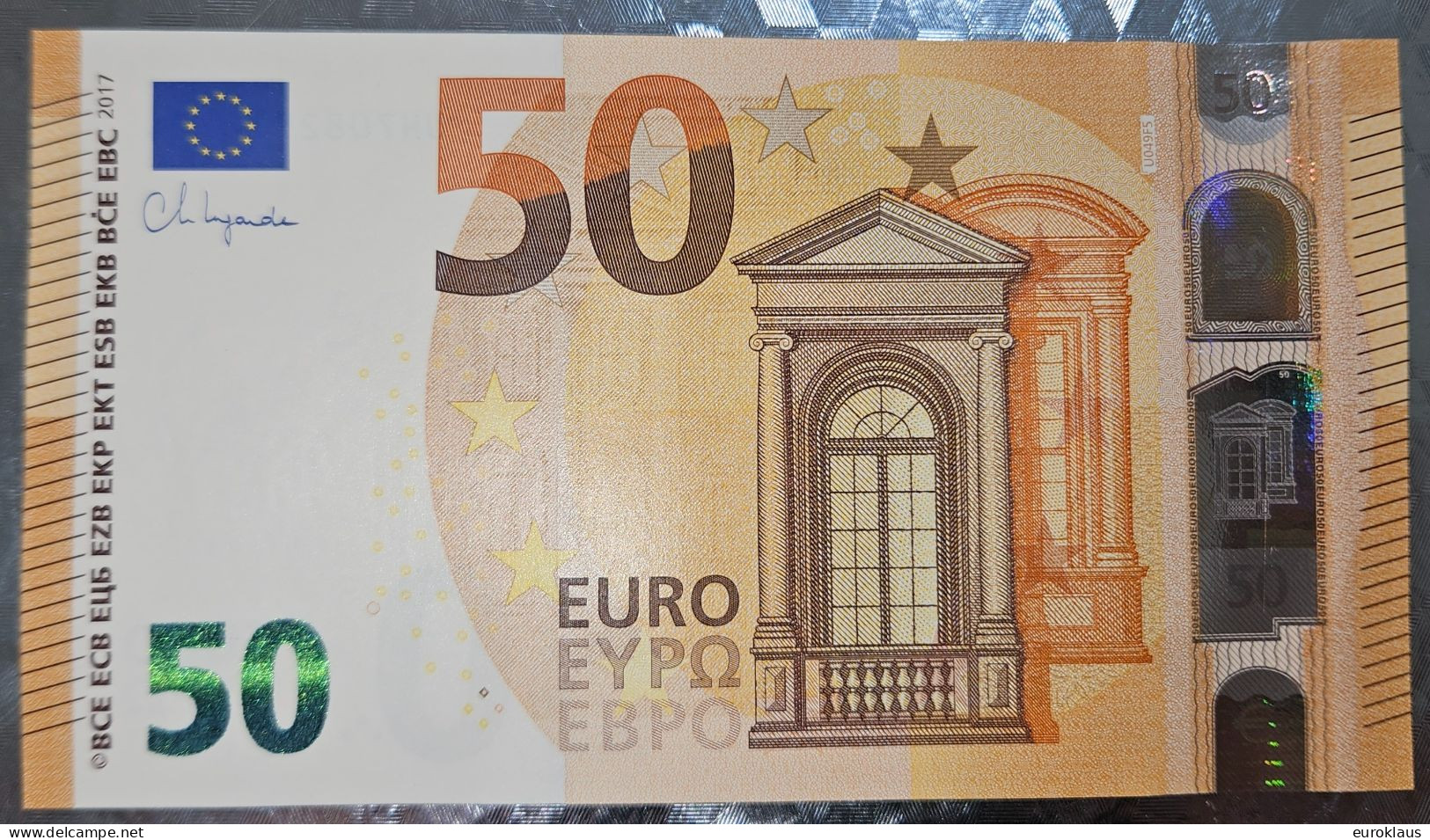 NEW U049F5 CHARGE 08 UNC - 50 Euro