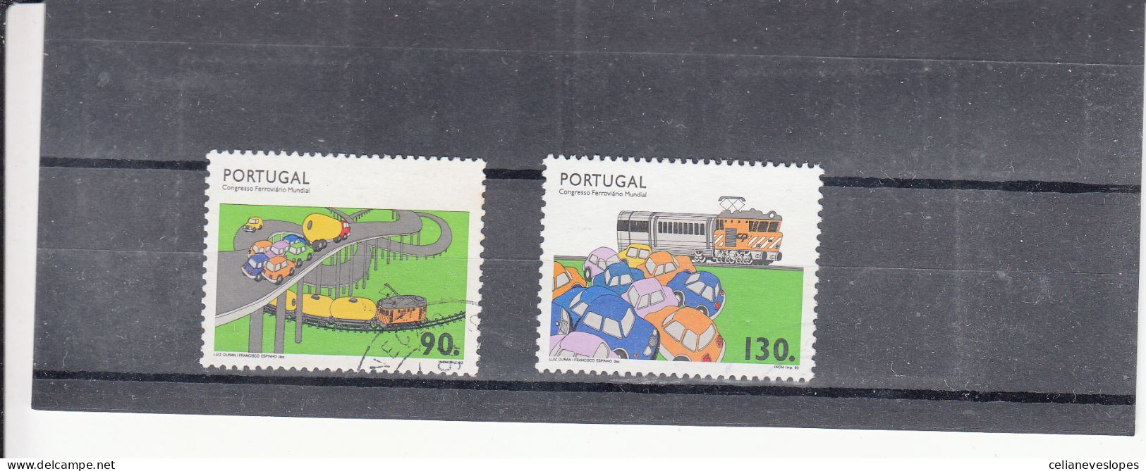 Portugal, Congresso Ferroviário Mundial, 1993, Mundifil Nº 2158 A 2159 Used - Used Stamps
