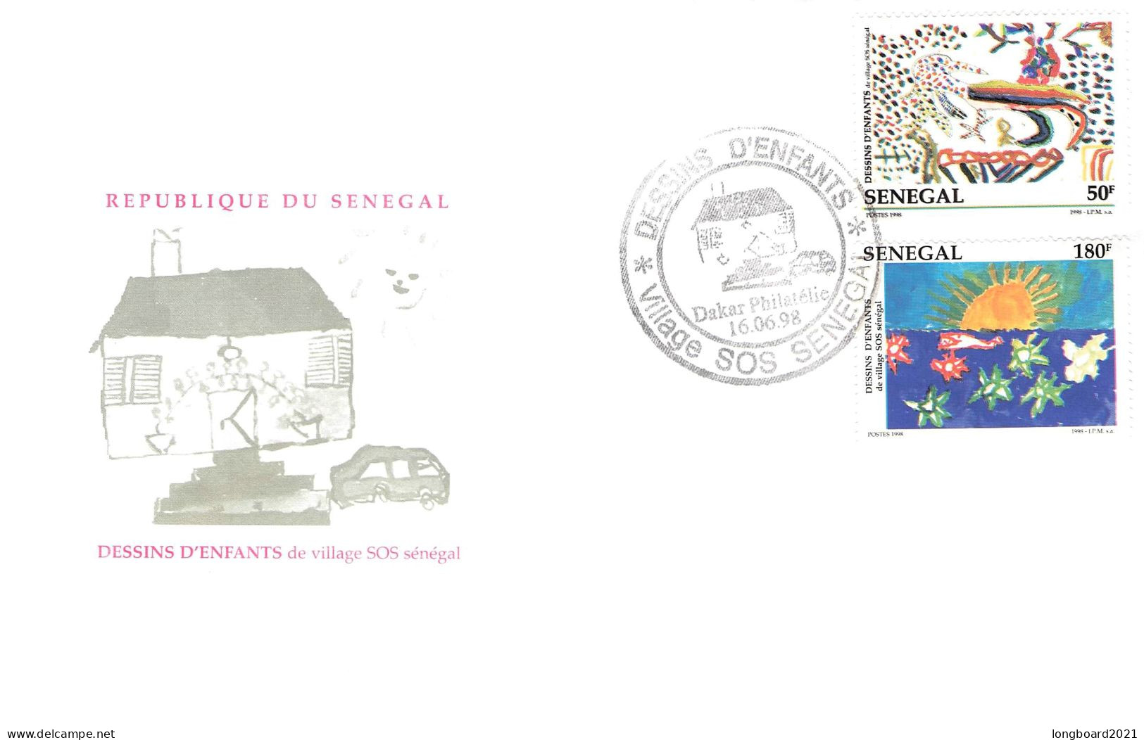 SENEGAL - FDC 1998 DESSINS D'ENFANTS / 4627 - Kameroen (1960-...)