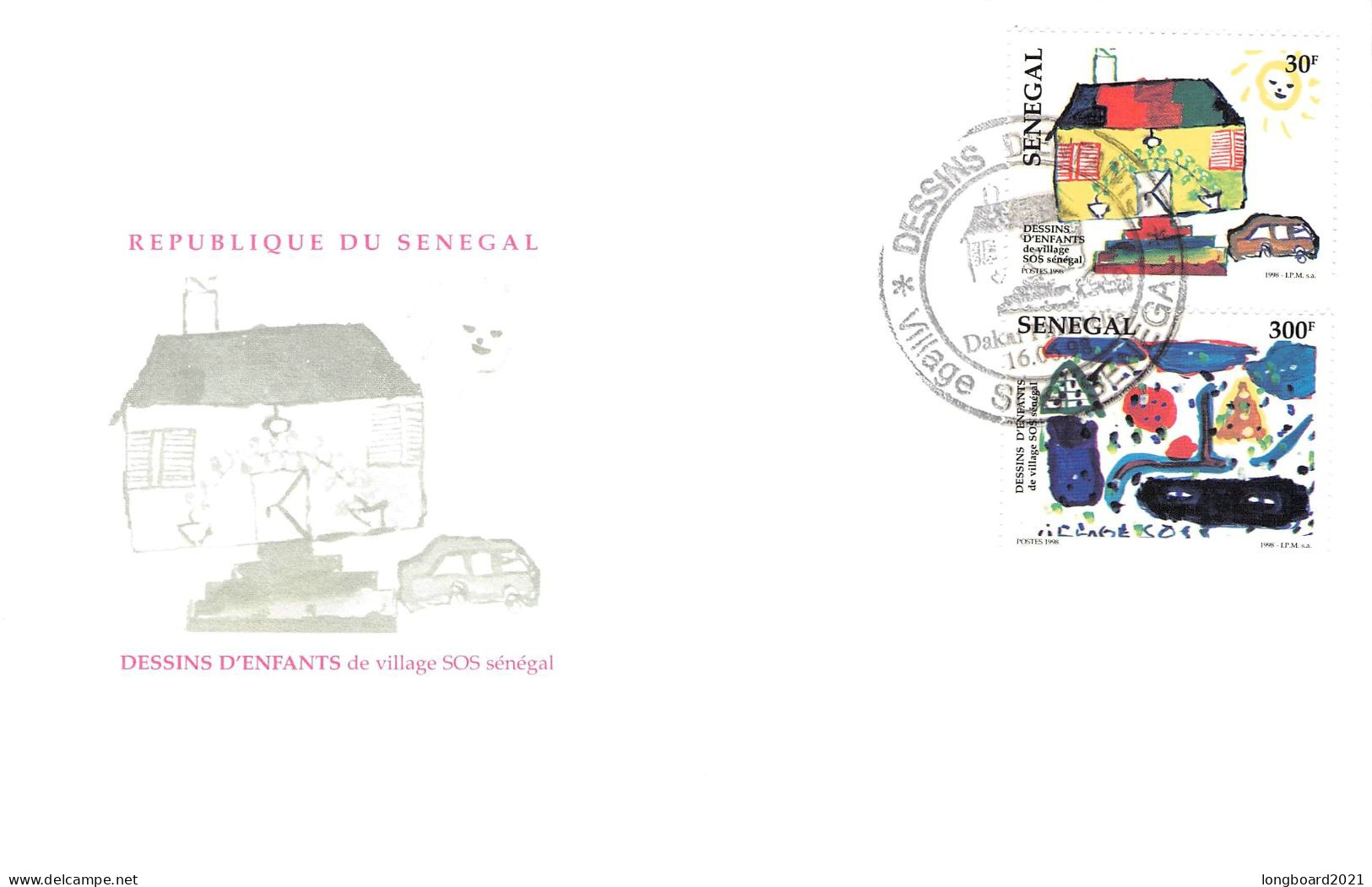 SENEGAL - FDC 1998 DESSINS D'ENFANTS / 4627 - Cameroun (1960-...)