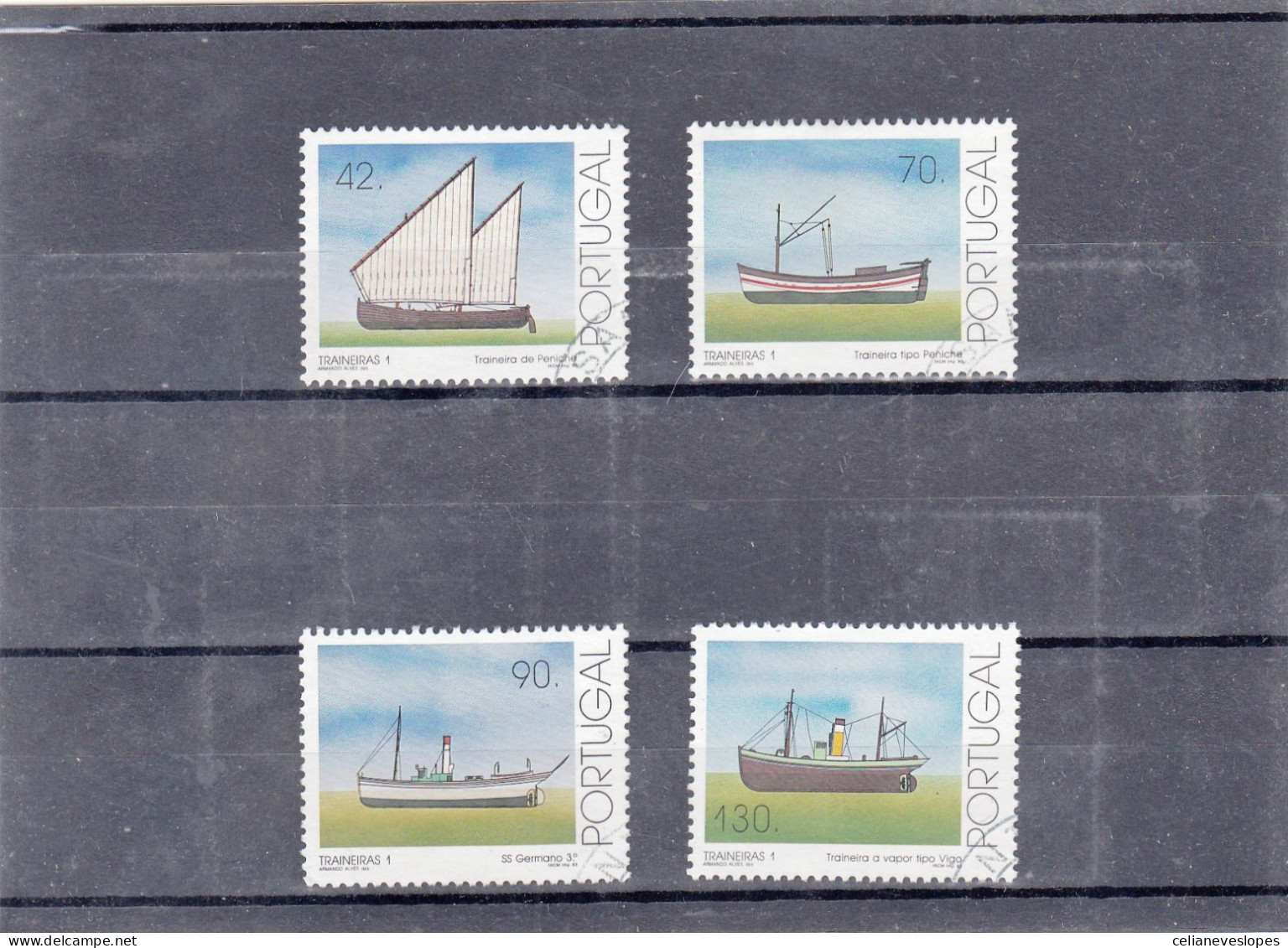 Portugal, Traineiras Da Costa Portuguesa, 1993, Mundifil Nº 2164 A 2167 Used - Gebraucht