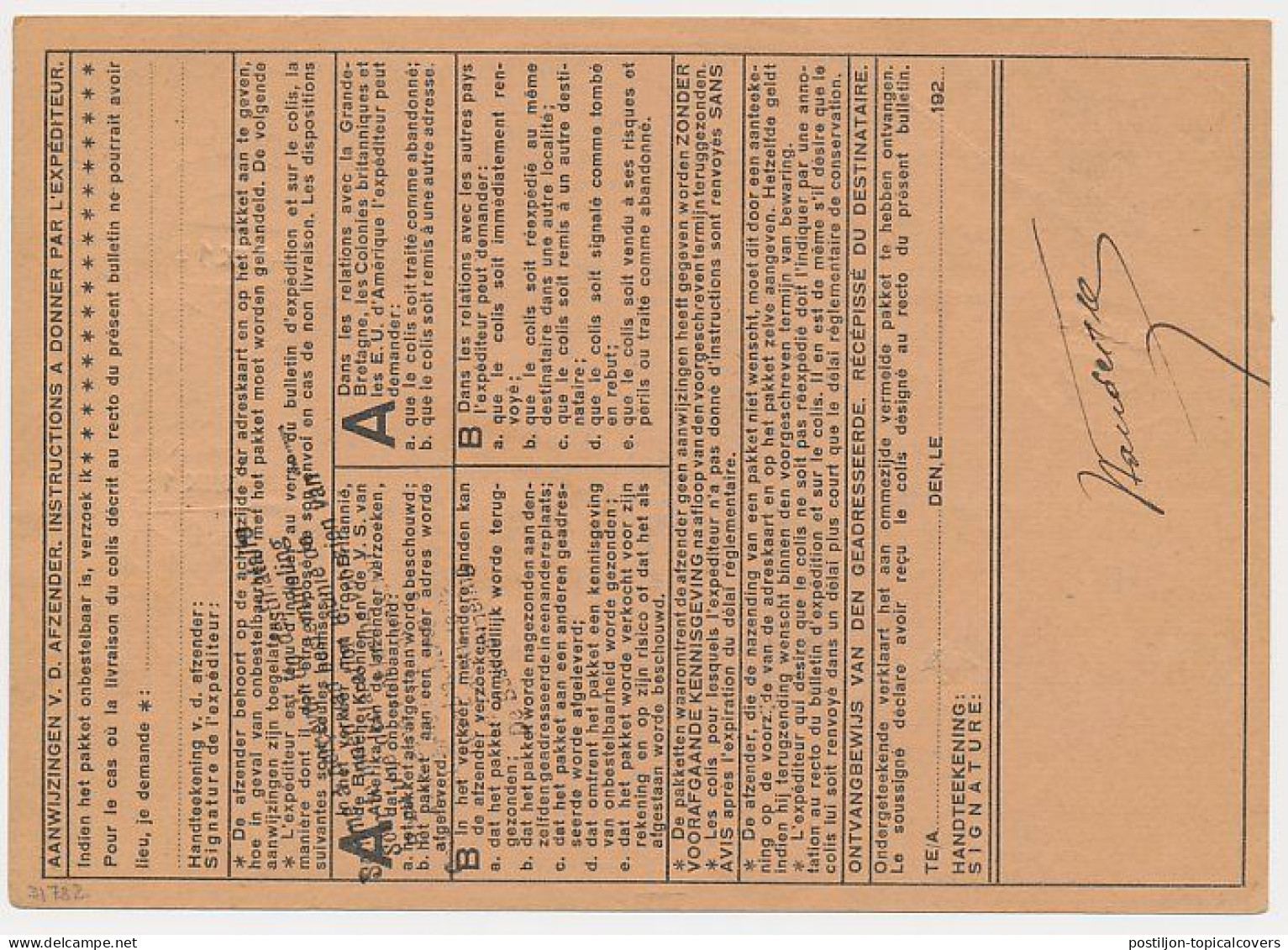 KODAK LIMITED - Rare Private Postal Label - Address / Package Card The Netherlands 1931 - Photography - Fotografía