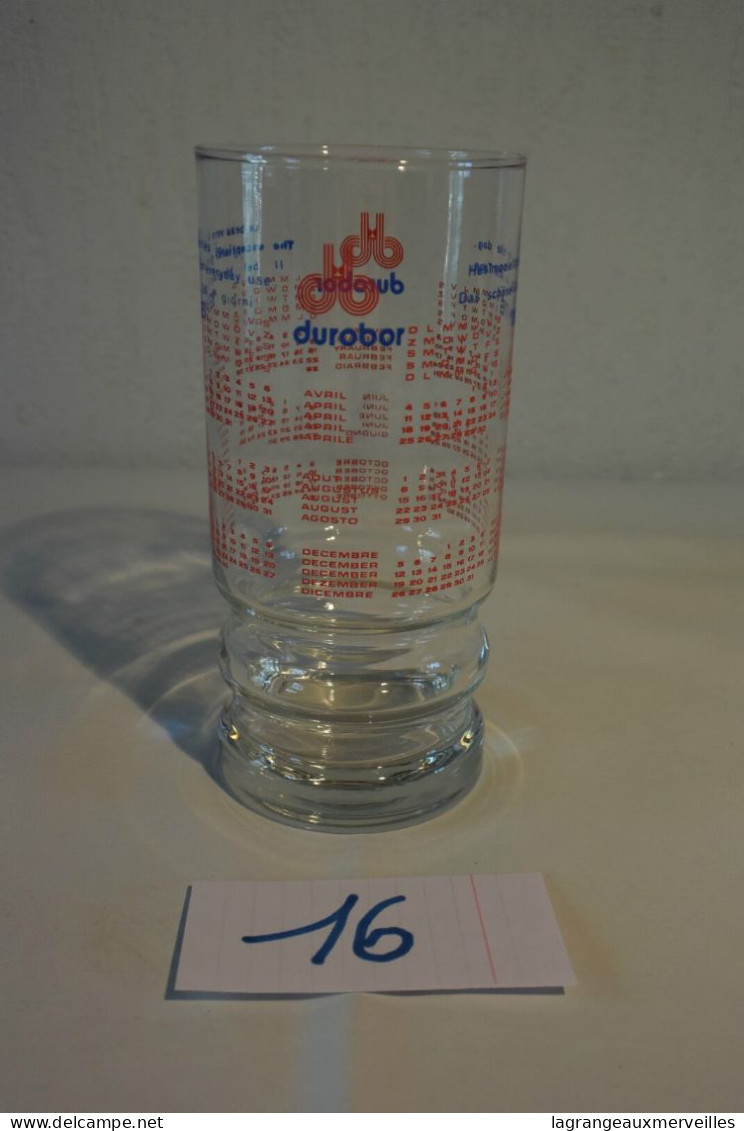 C16 Rare Verre De 1976 DUROBOR - Verres