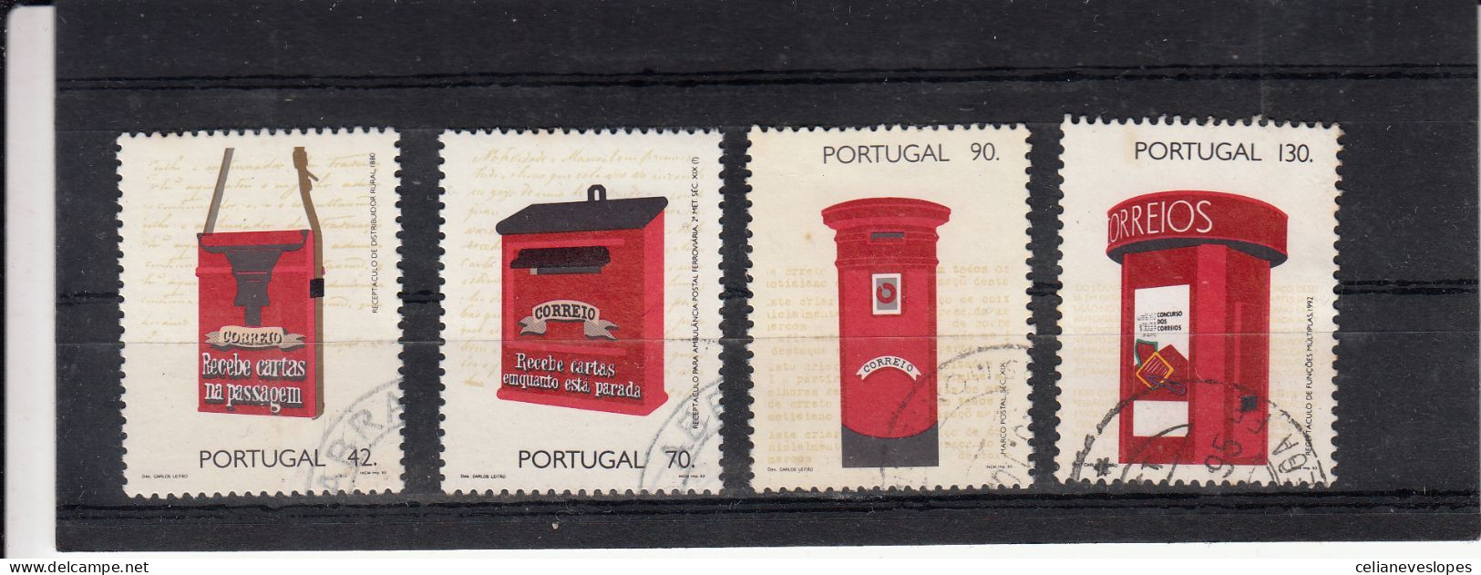 Portugal, Marcos E Caixas Do Correio, 1993, Mundifil Nº 2172 A 2175 Used - Gebruikt